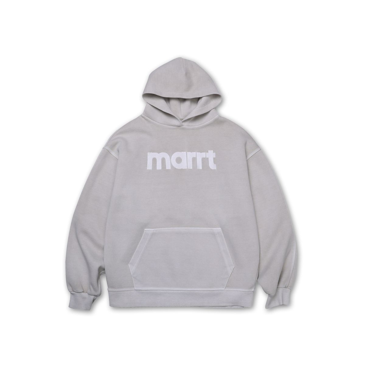 마르트(MARRT) 피그먼트 핀턱카고 후드 라이트베이지