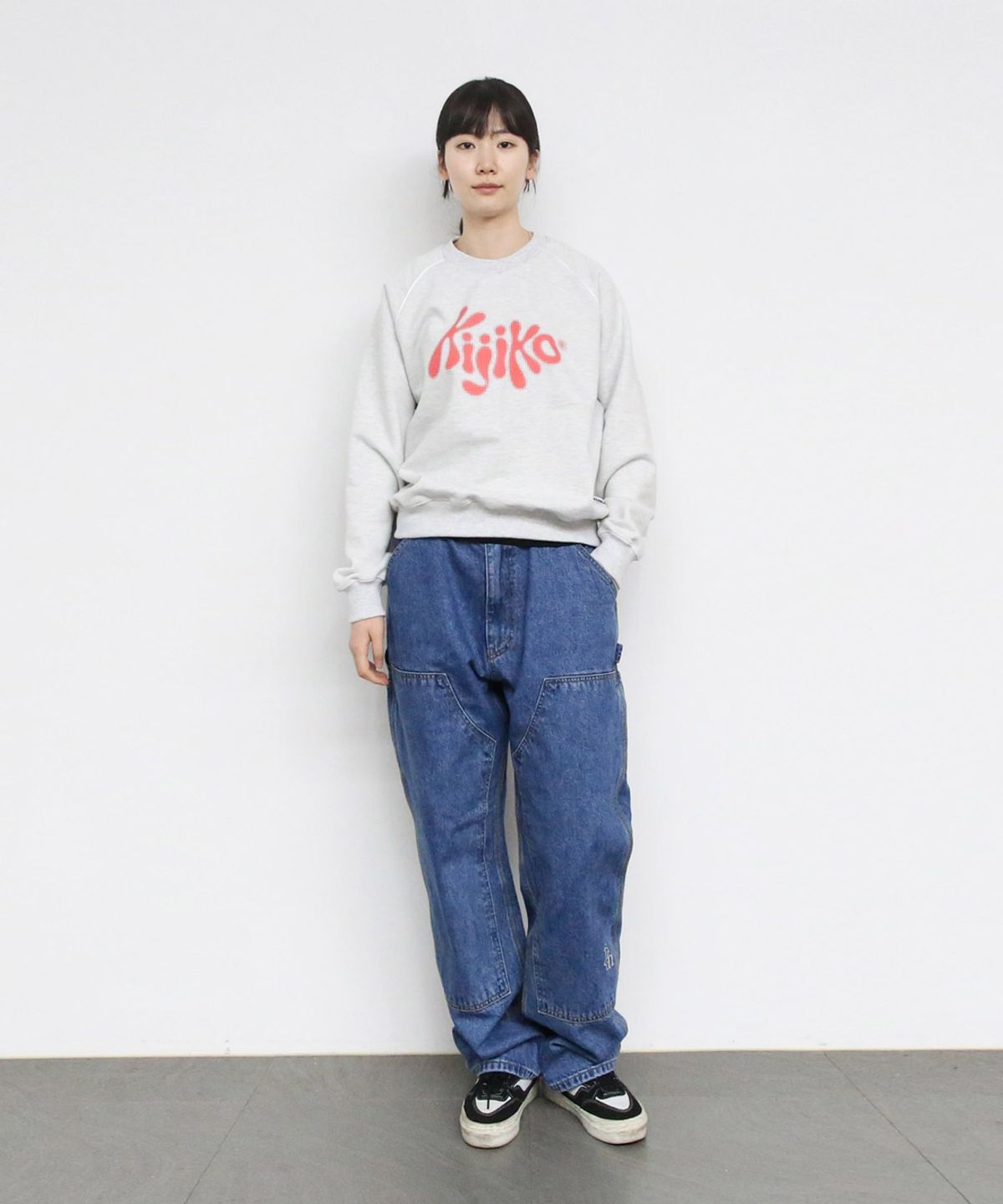 키지코(KIJIKO) Piping raglan sweatshirt WhiteMelange - 사이즈 & 후기 | 무신사
