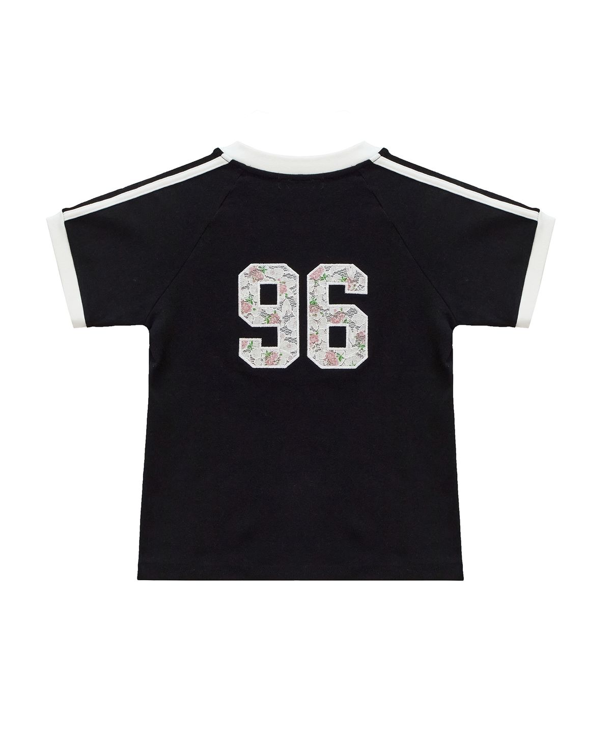 락케이크(ROCKCAKE) Sports 96 Lace Crop Top - Black