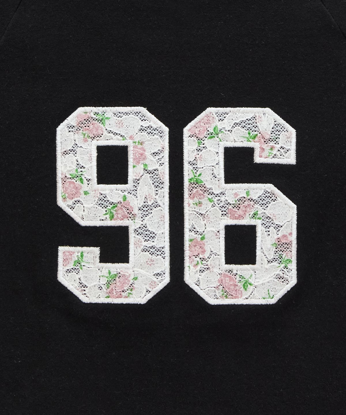 락케이크(ROCKCAKE) Sports 96 Lace Crop Top - Black
