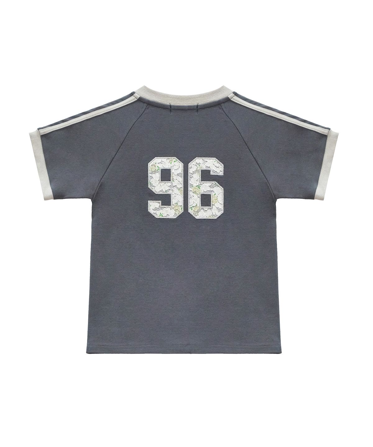락케이크(ROCKCAKE) Sports 96 Lace Crop Top - Charcoal
