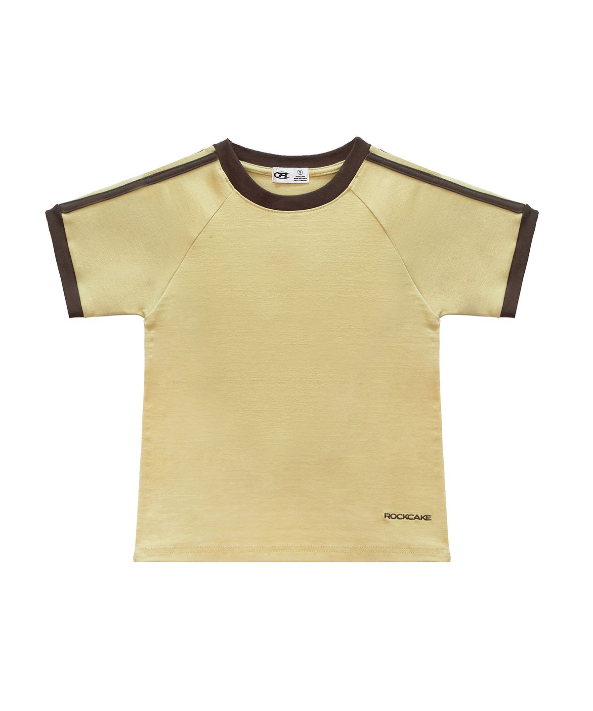 락케이크(ROCKCAKE) Sports 96 Lace Crop Top - Yellow