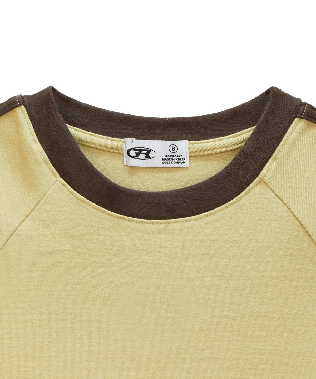 락케이크(ROCKCAKE) Sports 96 Lace Crop Top - Yellow