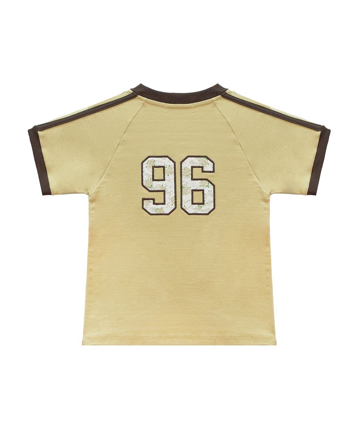 락케이크(ROCKCAKE) Sports 96 Lace Crop Top - Yellow
