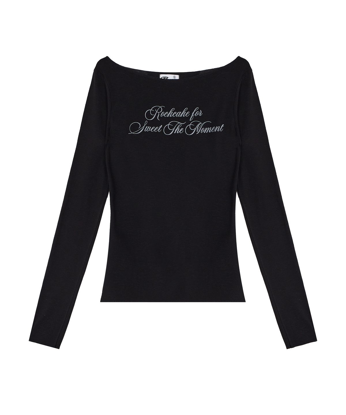 락케이크(ROCKCAKE) Cursive Mesh Top - Black