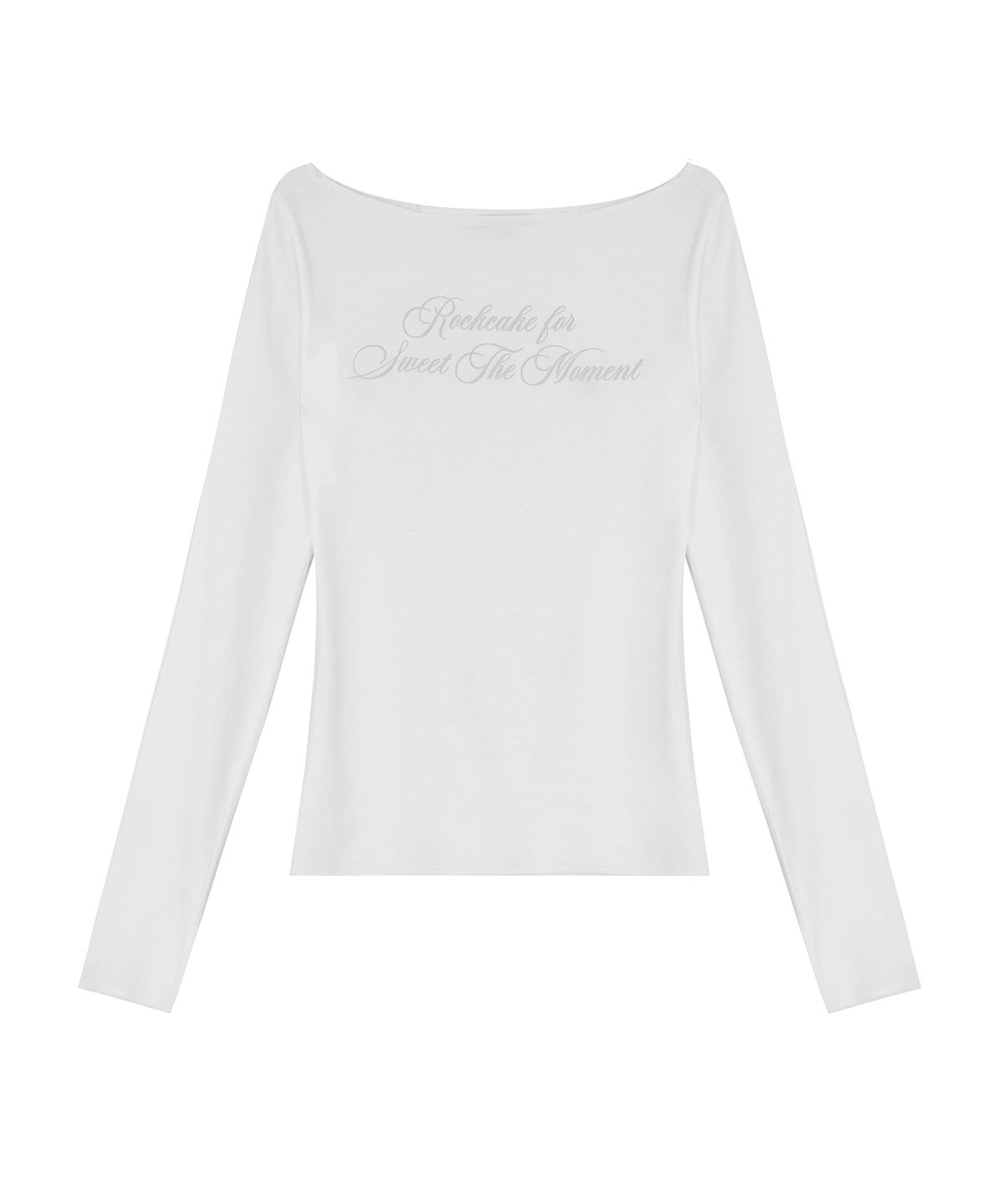 락케이크(ROCKCAKE) Cursive Mesh Top - Ivory