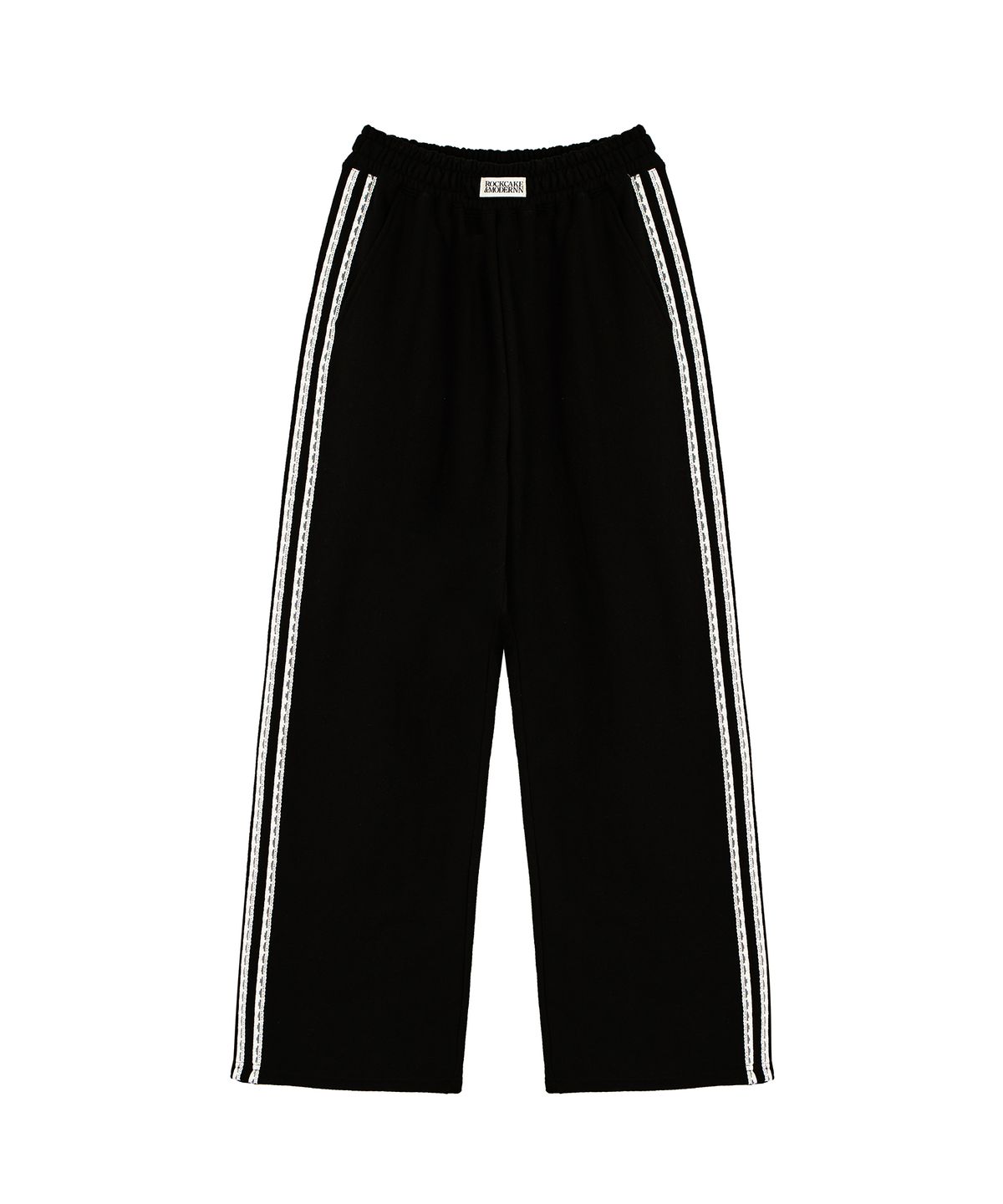 락케이크(ROCKCAKE) Lace Line 2way Jogger - Black