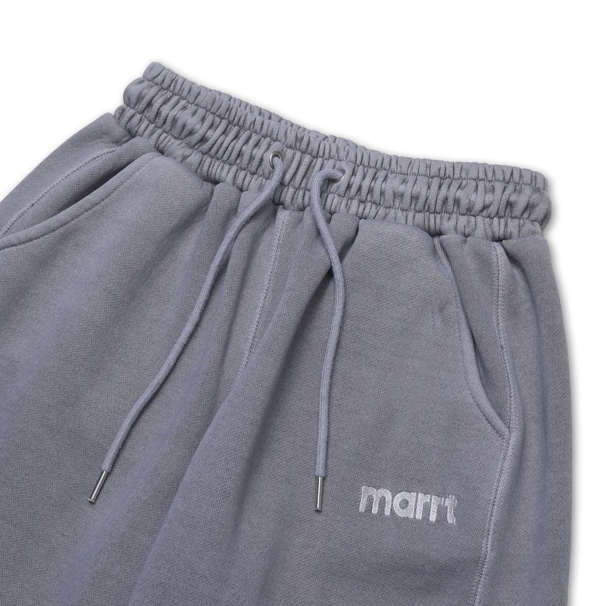 마르트(MARRT) 피그먼트 투턱스티치 하프 팬츠 라이트그레이