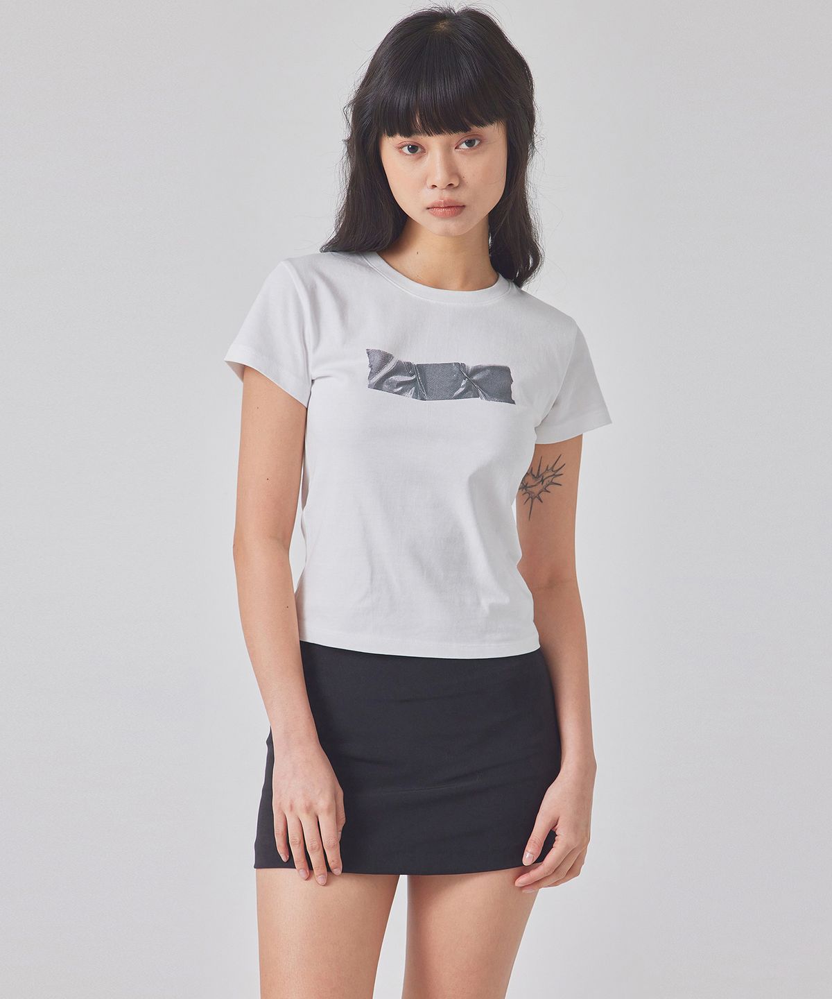 탑걸(TOPGIRL) TAPE-PRINTED T-SHIRT_T416TP104