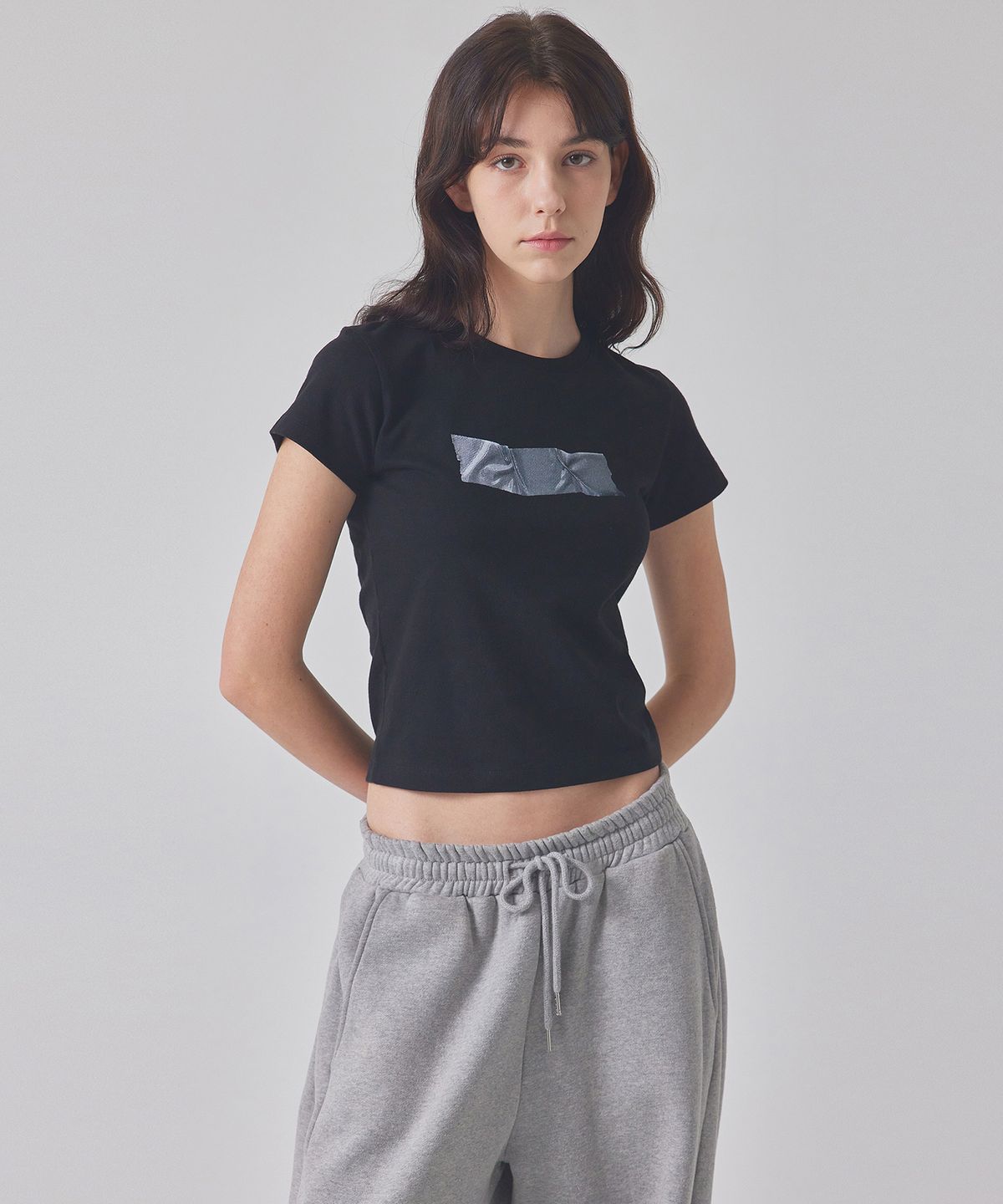 탑걸(TOPGIRL) TAPE-PRINTED T-SHIRT_T416TP104