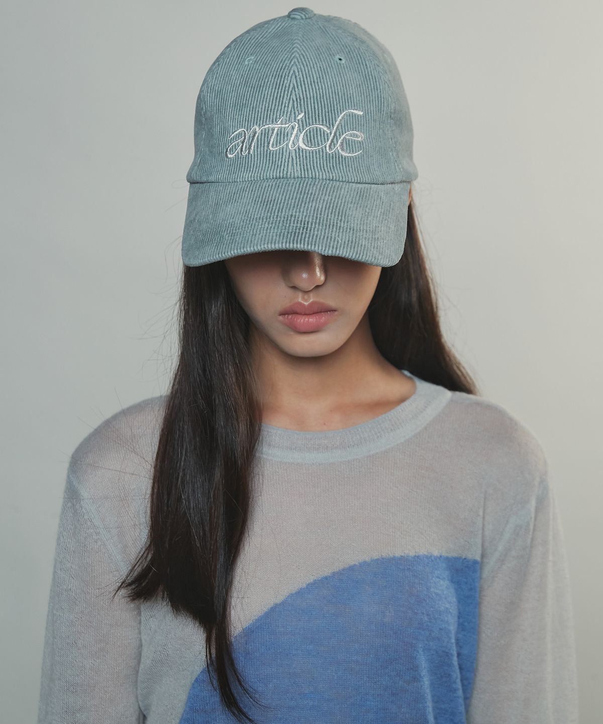 엔오르(EN OR) ARTICLE CORDUROY CAMP CAP - GREY