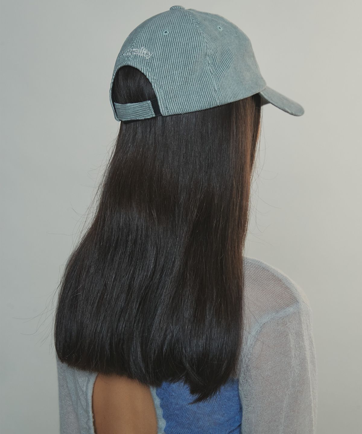 엔오르(EN OR) ARTICLE CORDUROY CAMP CAP - GREY