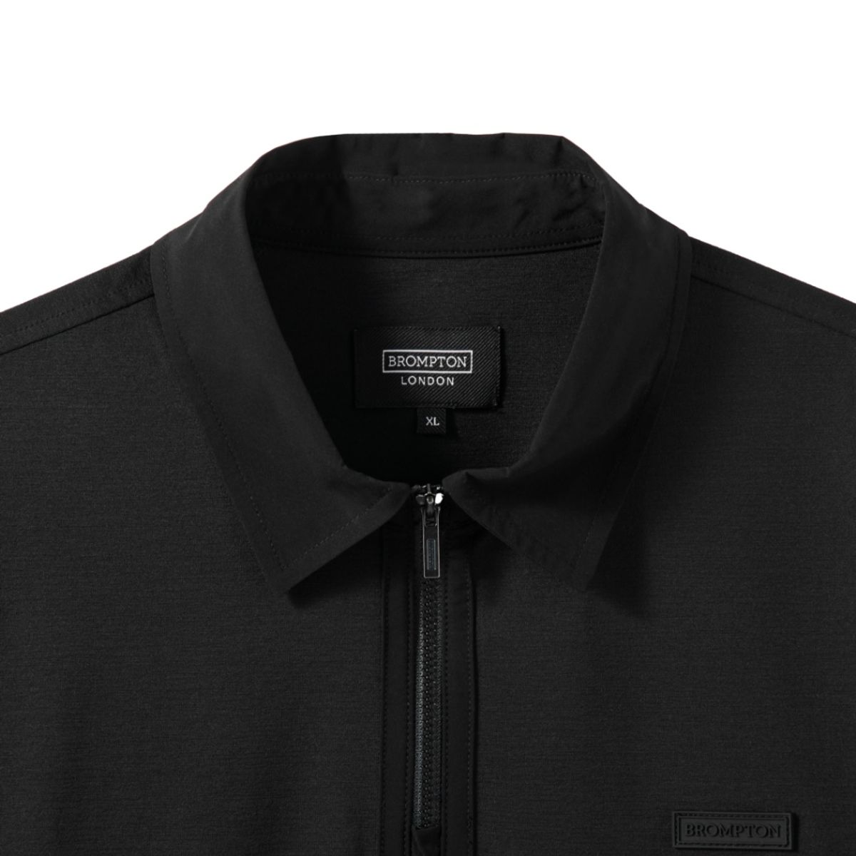 브롬톤 런던(BROMPTON LONDON) ECOMADE COLLAR T-SHIRTS - BLACK (P242UPL123)