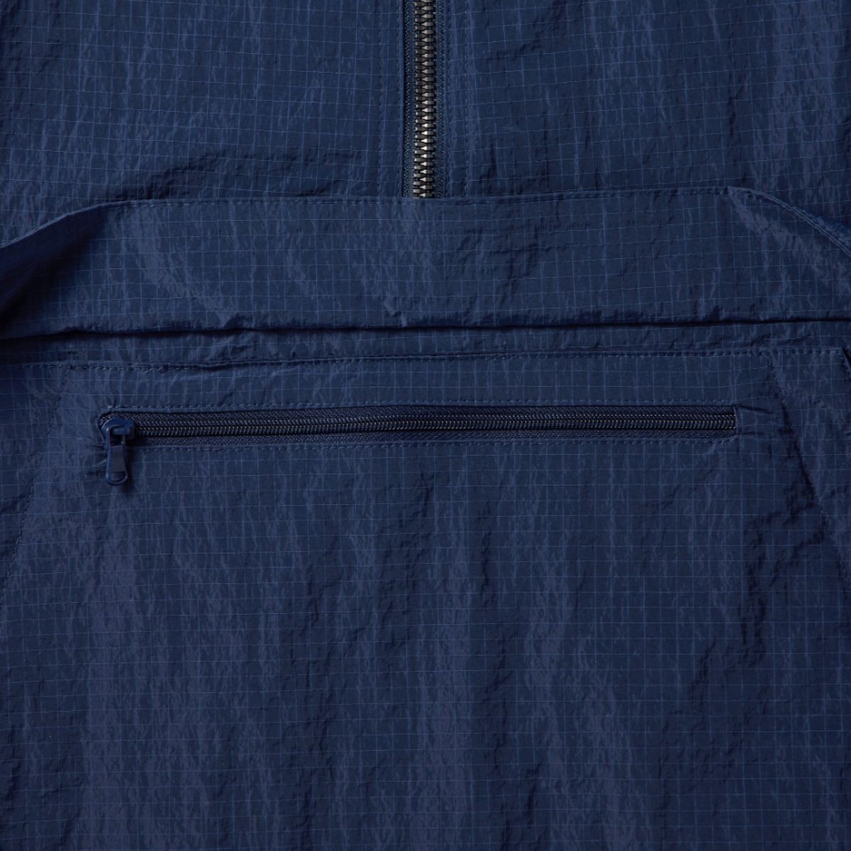 브롬톤 런던(BROMPTON LONDON) RIPSTOP HALF SLEEVE ANORAK - NAVY (P242UAN431)