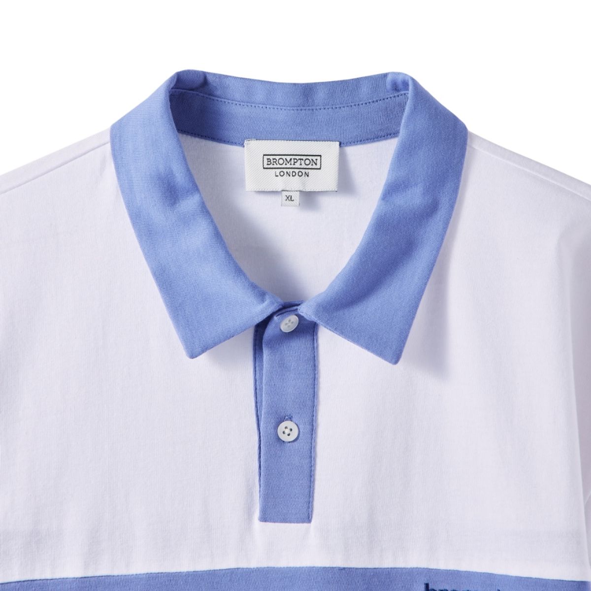 브롬톤 런던(BROMPTON LONDON) VINTAGE CYCLE COLLAR JERSEY - WHITE (P242MPL511)