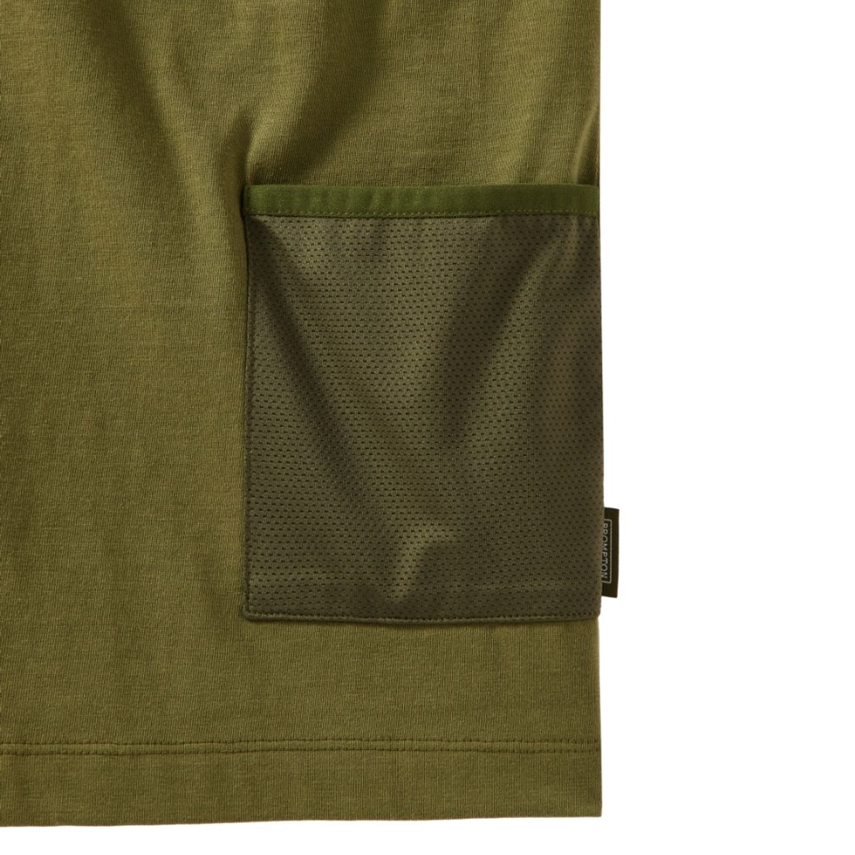 브롬톤 런던(BROMPTON LONDON) VINTAGE CYCLE COLLAR JERSEY - OLIVE (P242MPL511)