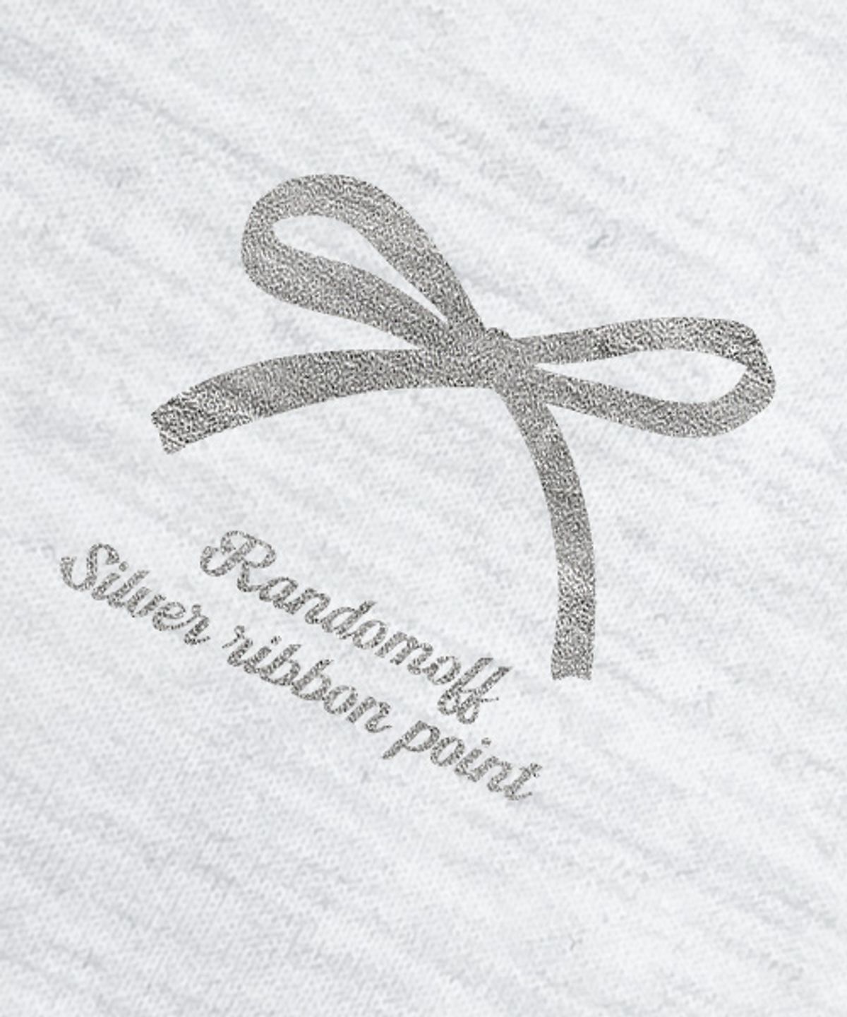 랜덤오프(RANDOMOFF) [SILVER] SILVER RIBBON 후드집업 [백메란지]