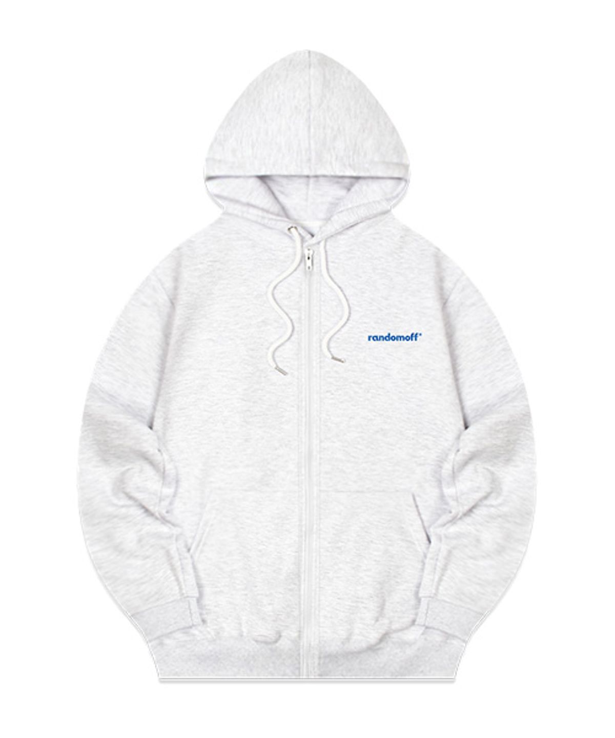 랜덤오프(RANDOMOFF) BASIC LOGO MINI 후드집업 [백메란지]