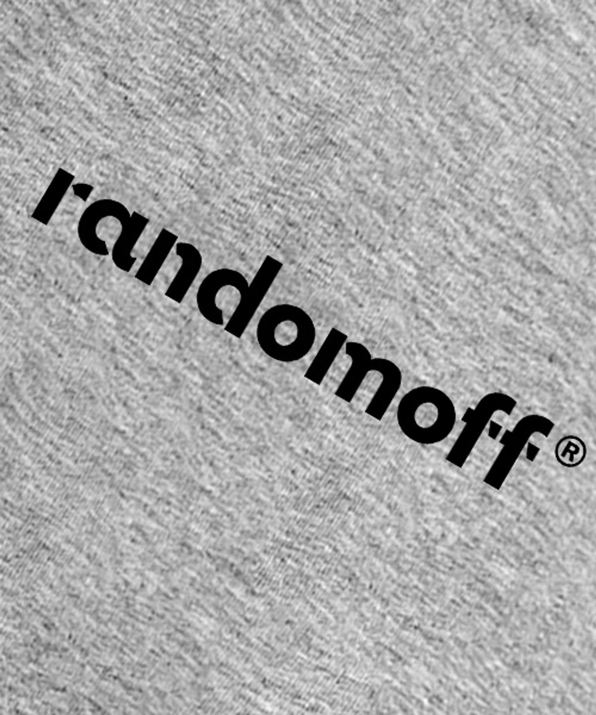 랜덤오프(RANDOMOFF) BLACKBUNNY BACK 후드집업 [그레이]