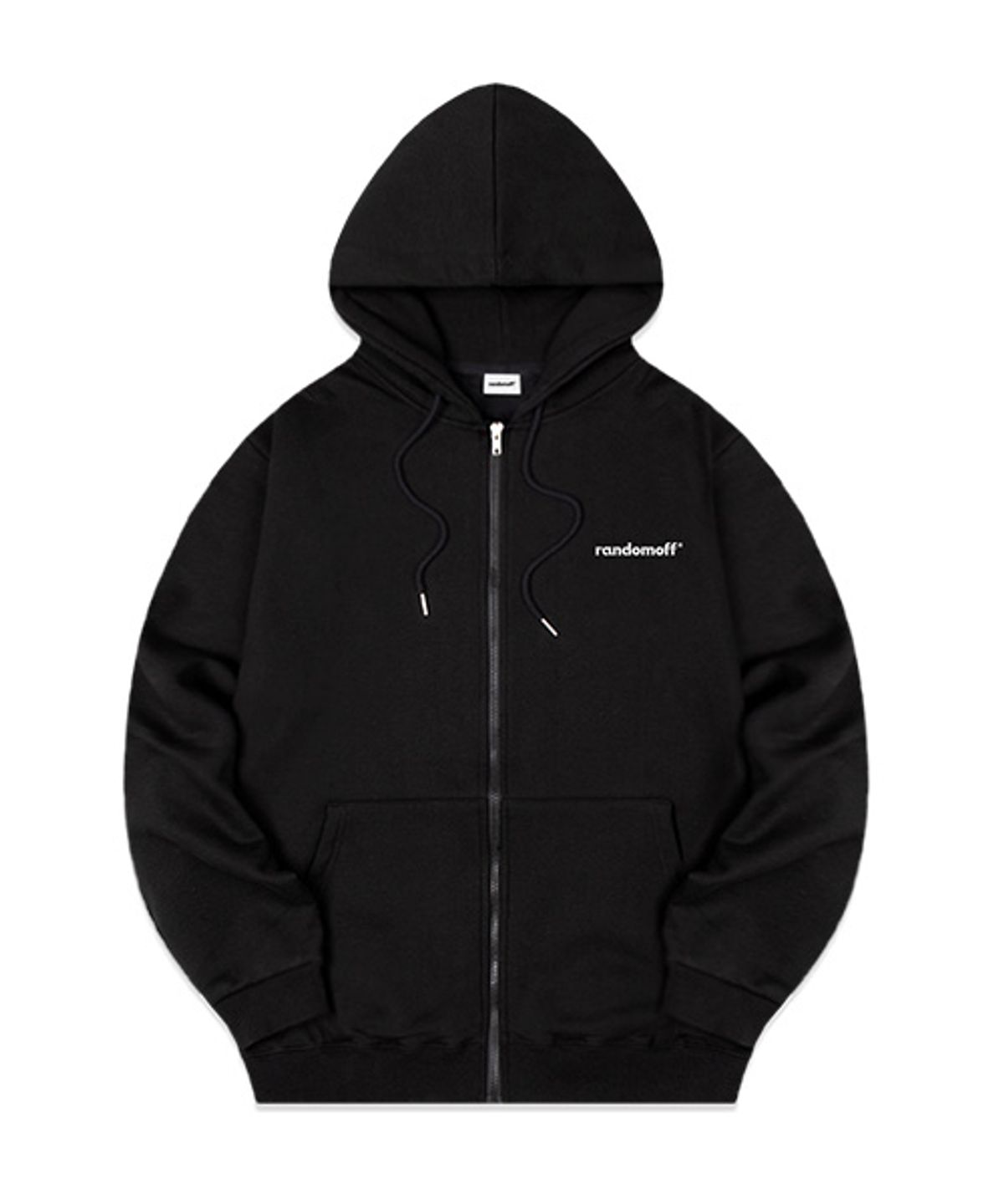 랜덤오프(RANDOMOFF) BLACKBUNNY BACK 후드집업 [블랙]