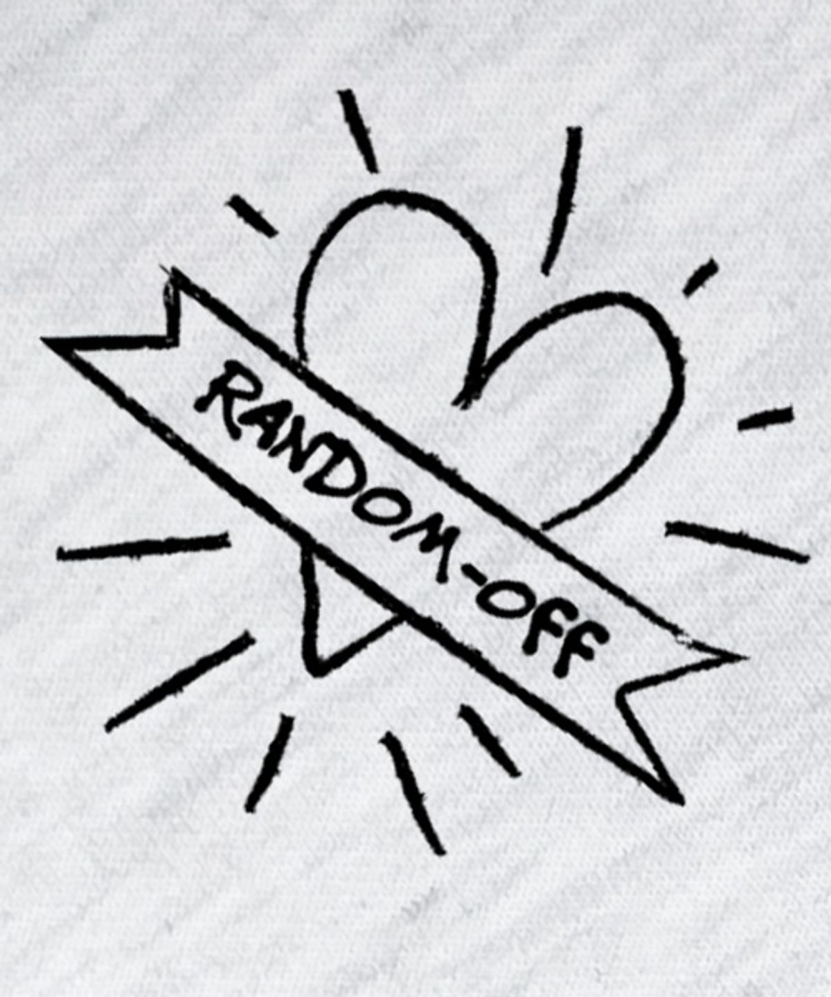 랜덤오프(RANDOMOFF) HEART BEAM 후드집업 [백메란지]