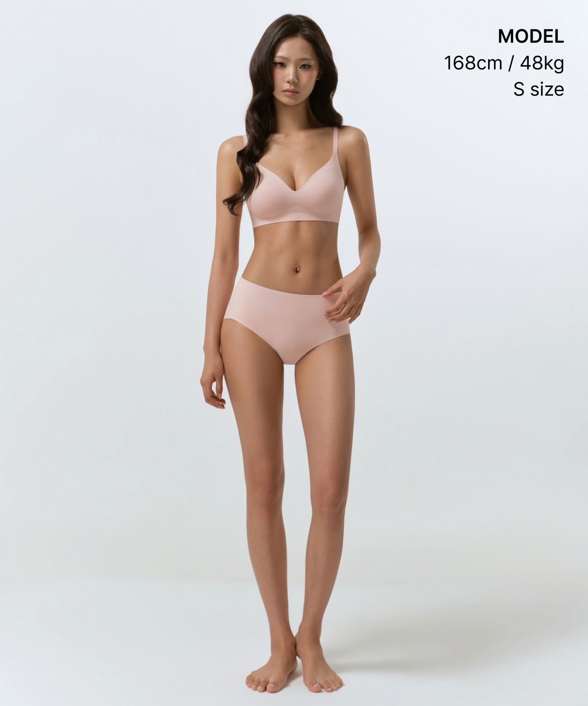 무신사 스탠다드 우먼(MUSINSA STANDARD WOMAN) 우먼즈 심리스 라이트 볼륨 브라 [핑크]