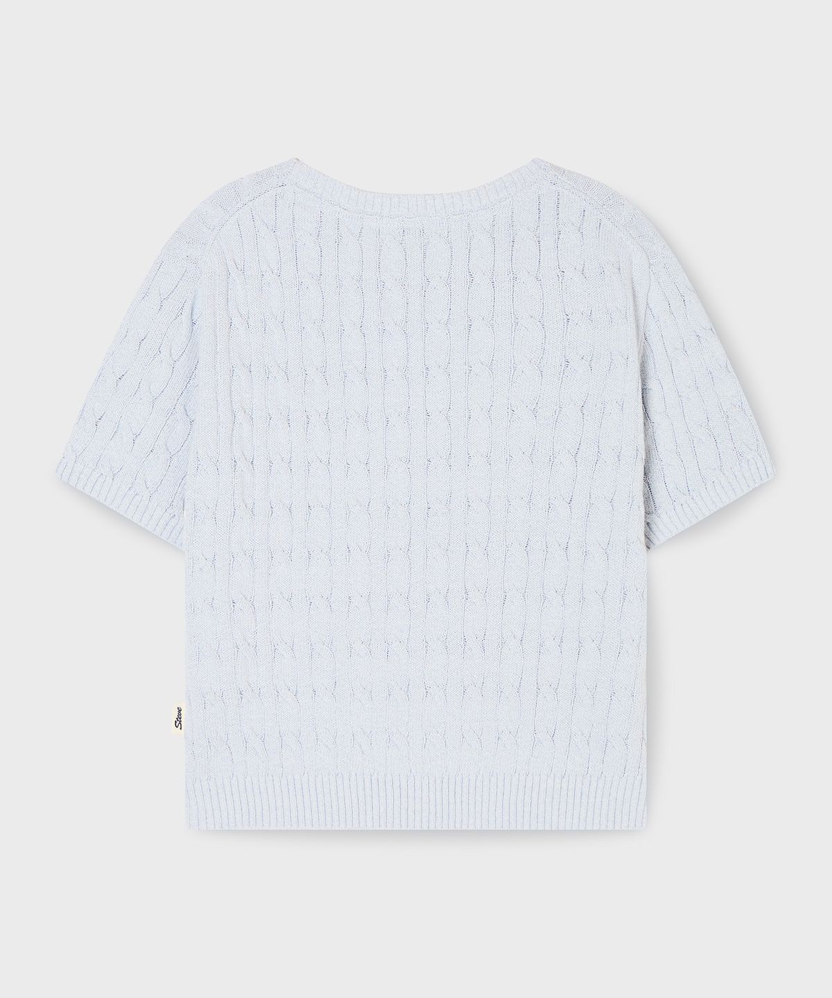 후아유(WHO.A.U) Steve Melange Short Sleeve Sweater / WHKAG2412F