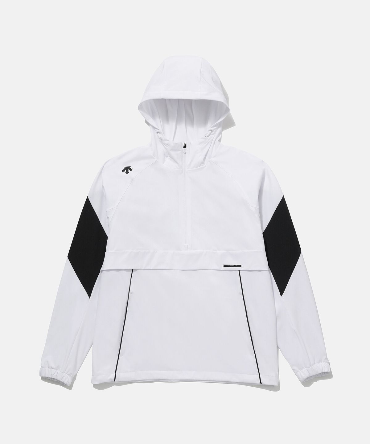 데상트(DESCENTE) 그래픽 메쉬 안감 우븐 아노락 화이트(SP123UAN21)