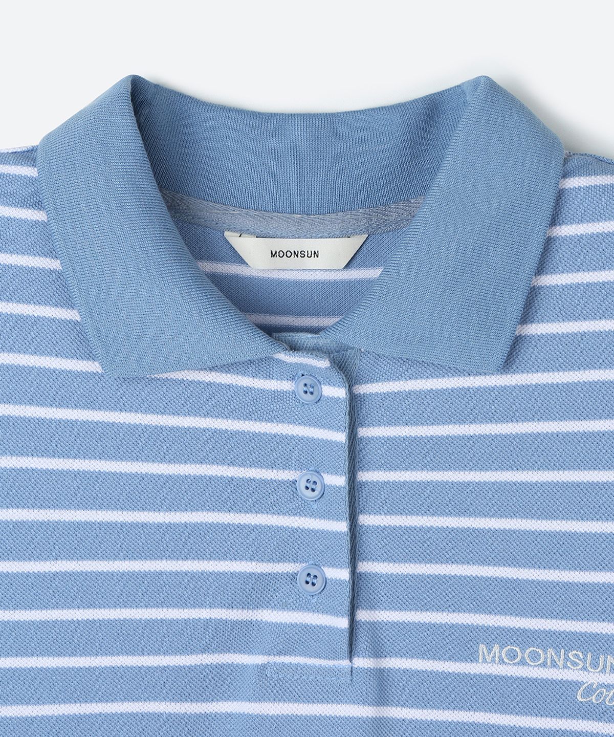 문선 아카이브(MOONSUN ARCHIVE) 01 M.C UNISEX, Stripe PK Shirt / Sky
