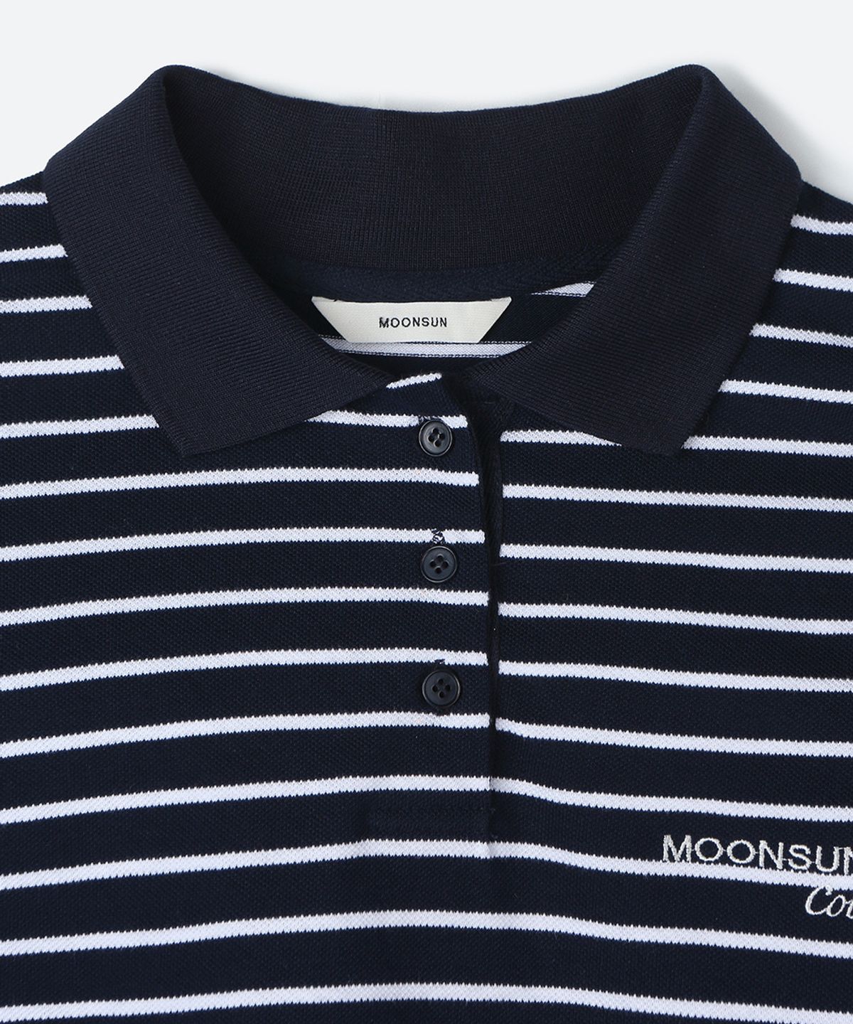 문선 아카이브(MOONSUN ARCHIVE) 01 M.C UNISEX, Stripe PK Shirt / Navy