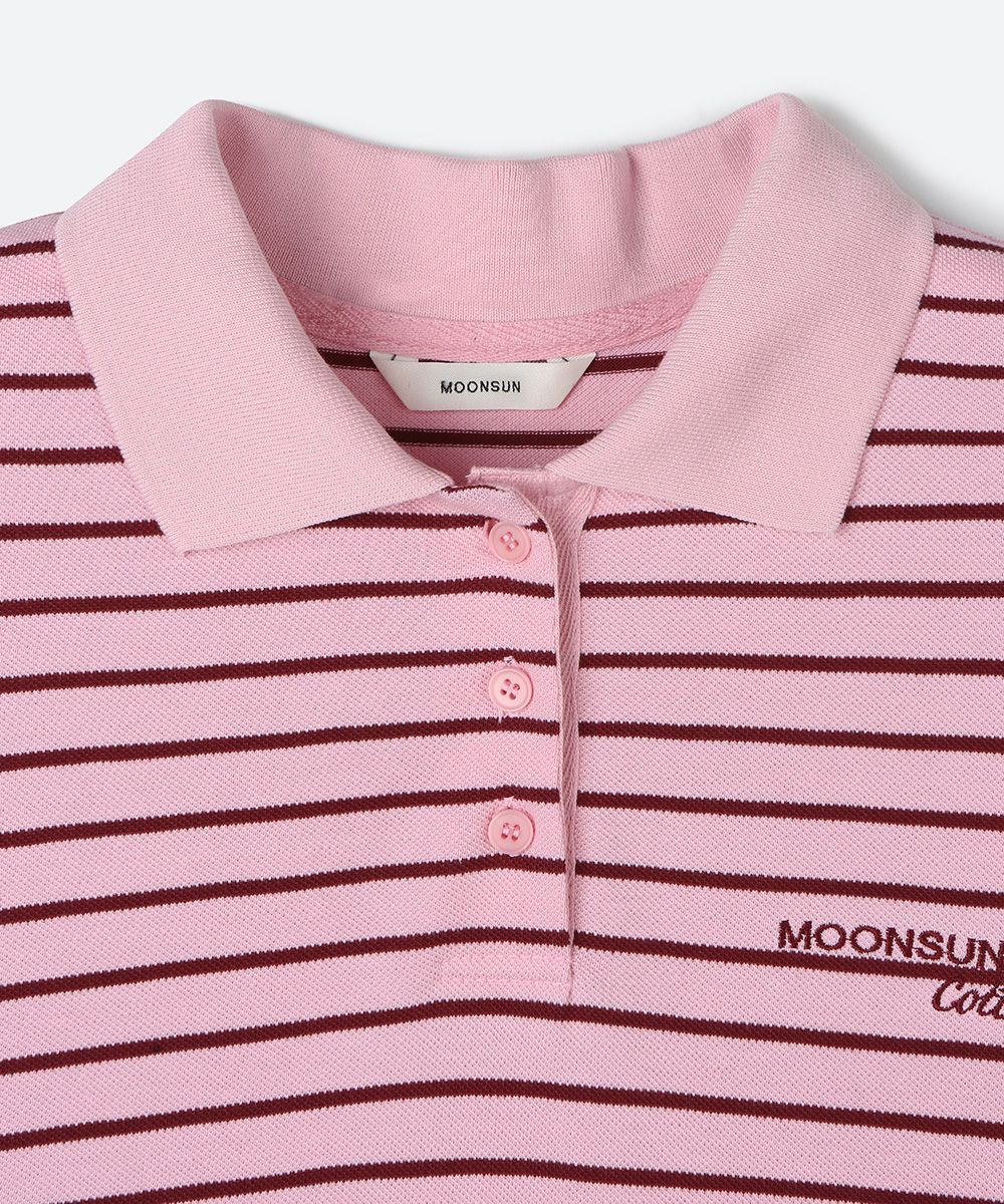 MUSINSA | MOONSUN MJ S2 01 M.C UNISEX, Stripe PK Shirt / Pink