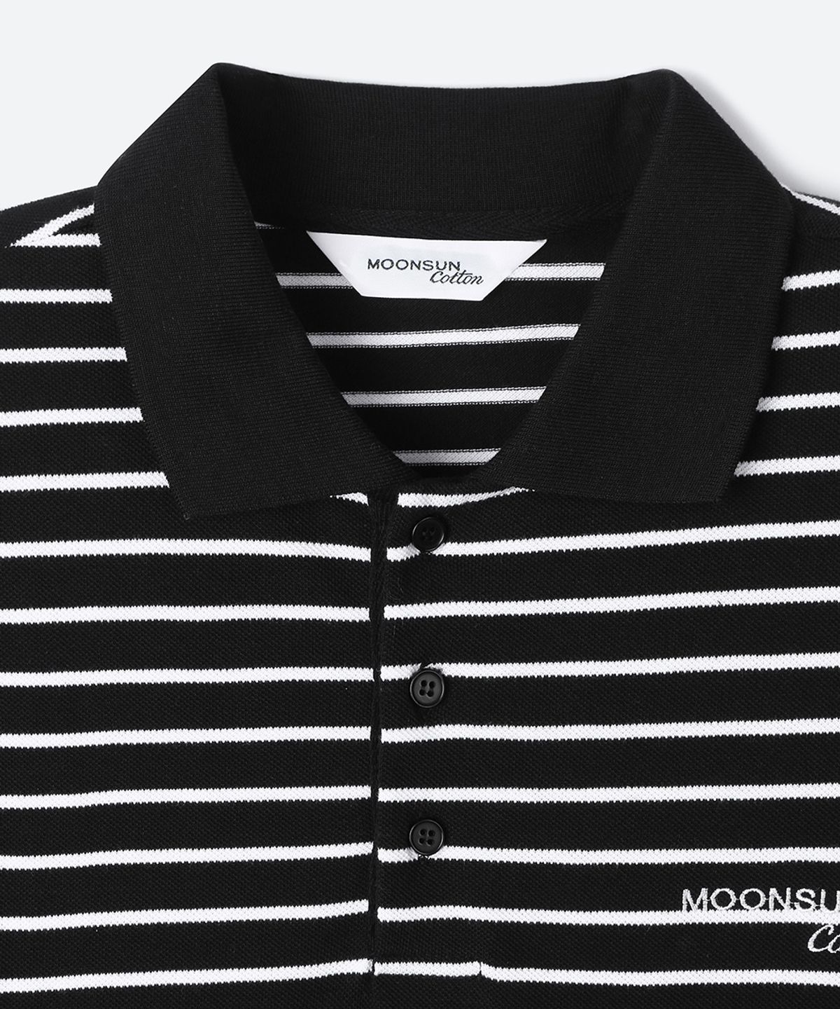 문선 아카이브(MOONSUN ARCHIVE) 01 M.C UNISEX, Stripe PK Shirt / Black