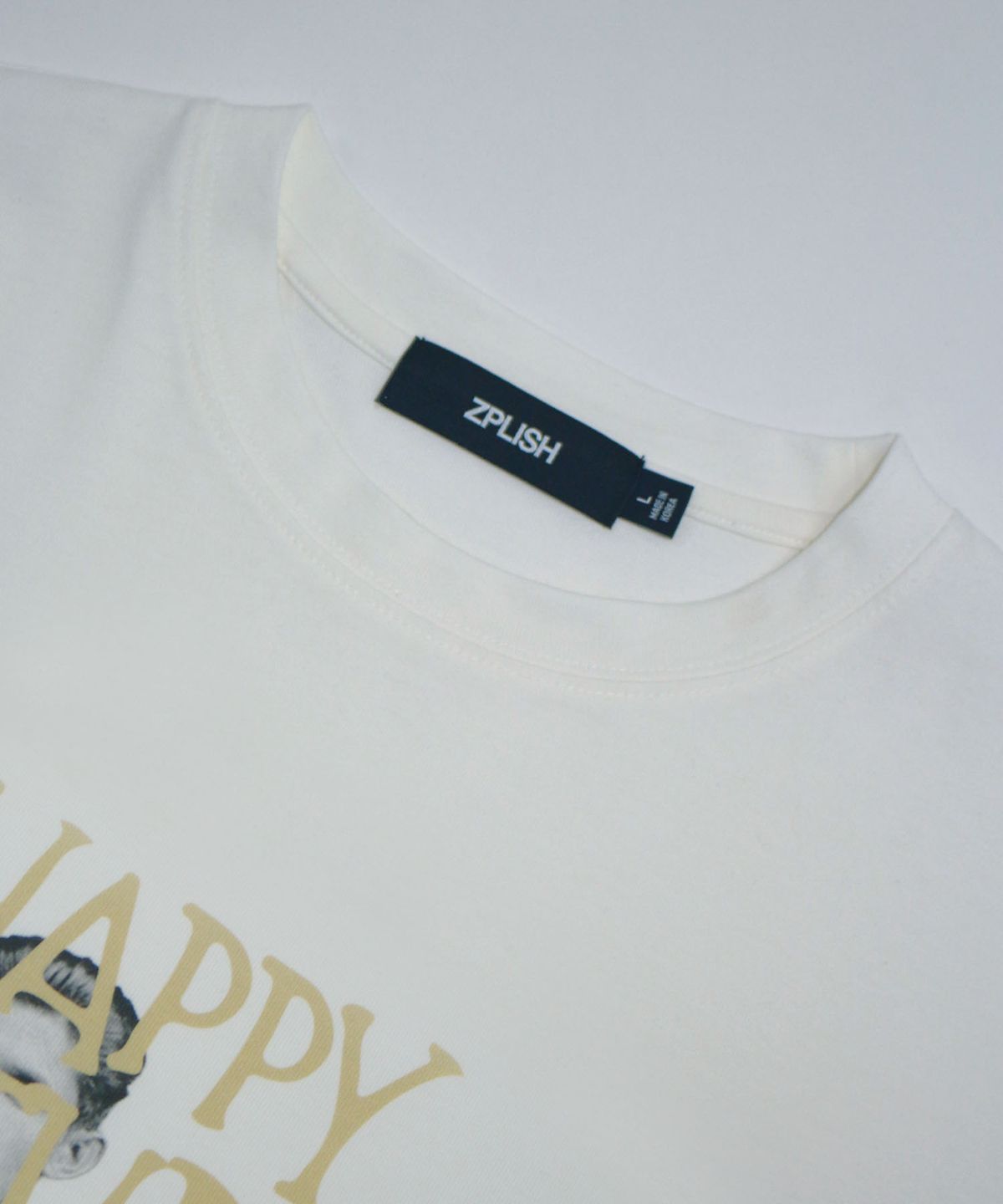 지플리시(ZPLISH) HBD 반팔 티셔츠 화이트