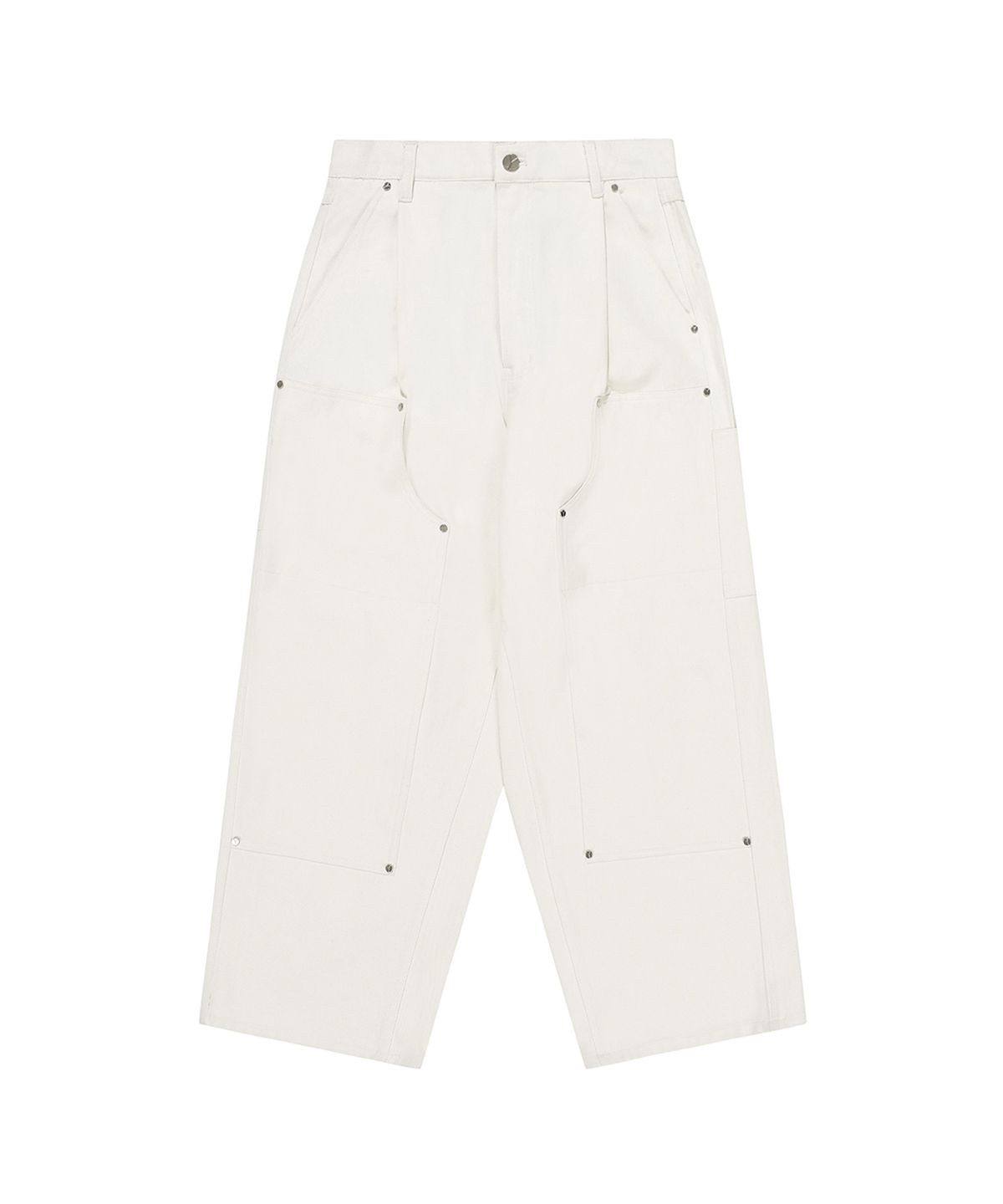 오픈야드(오와이)(OPENYARD(OY)) CARPENTER TUCK PANTS-CREAM