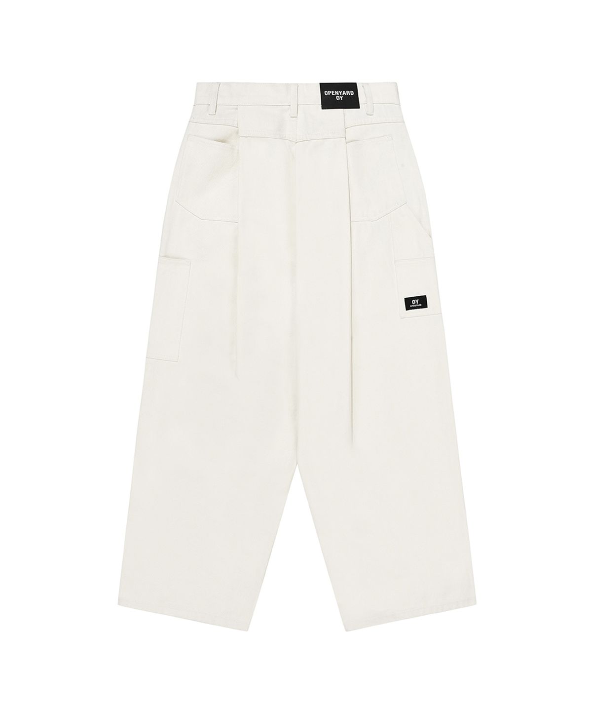 오픈야드(오와이)(OPENYARD(OY)) CARPENTER TUCK PANTS-CREAM