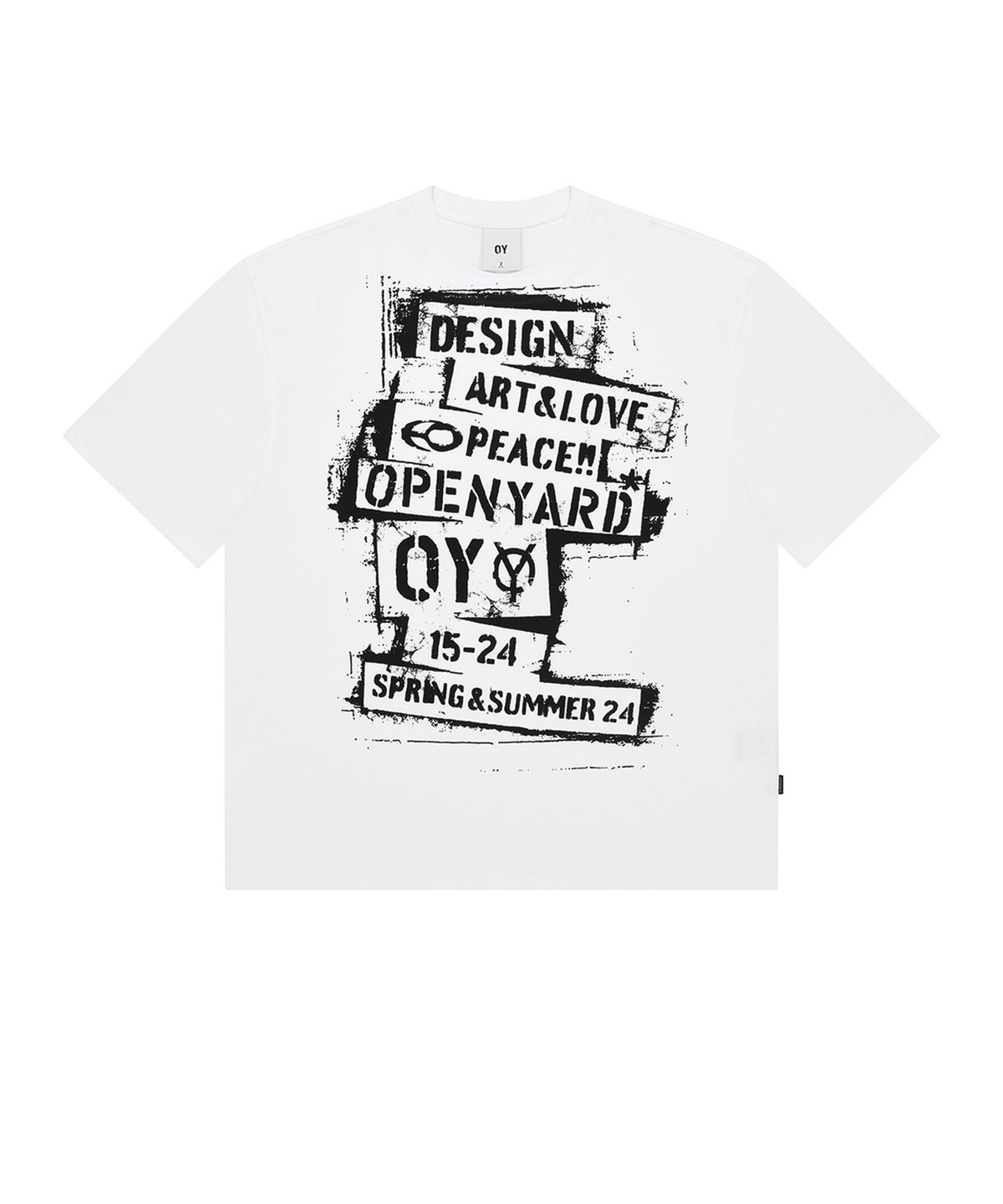 오픈야드(오와이)(OPENYARD(OY)) BOX STAMP T-WHITE