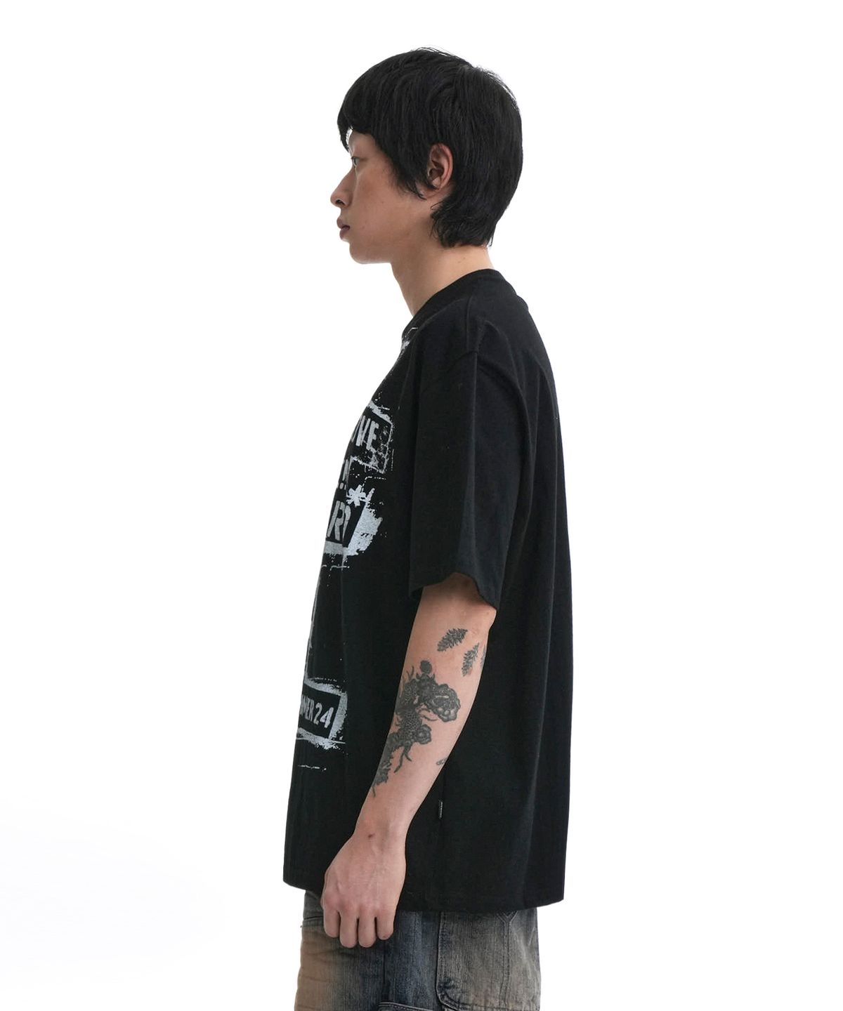 오픈야드(오와이)(OPENYARD(OY)) BOX STAMP T-BLACK