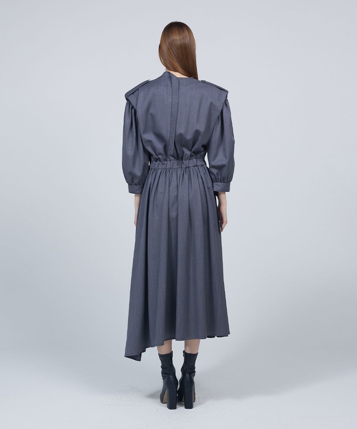 므아므(MMAM) Puff sleeve trench coat dress