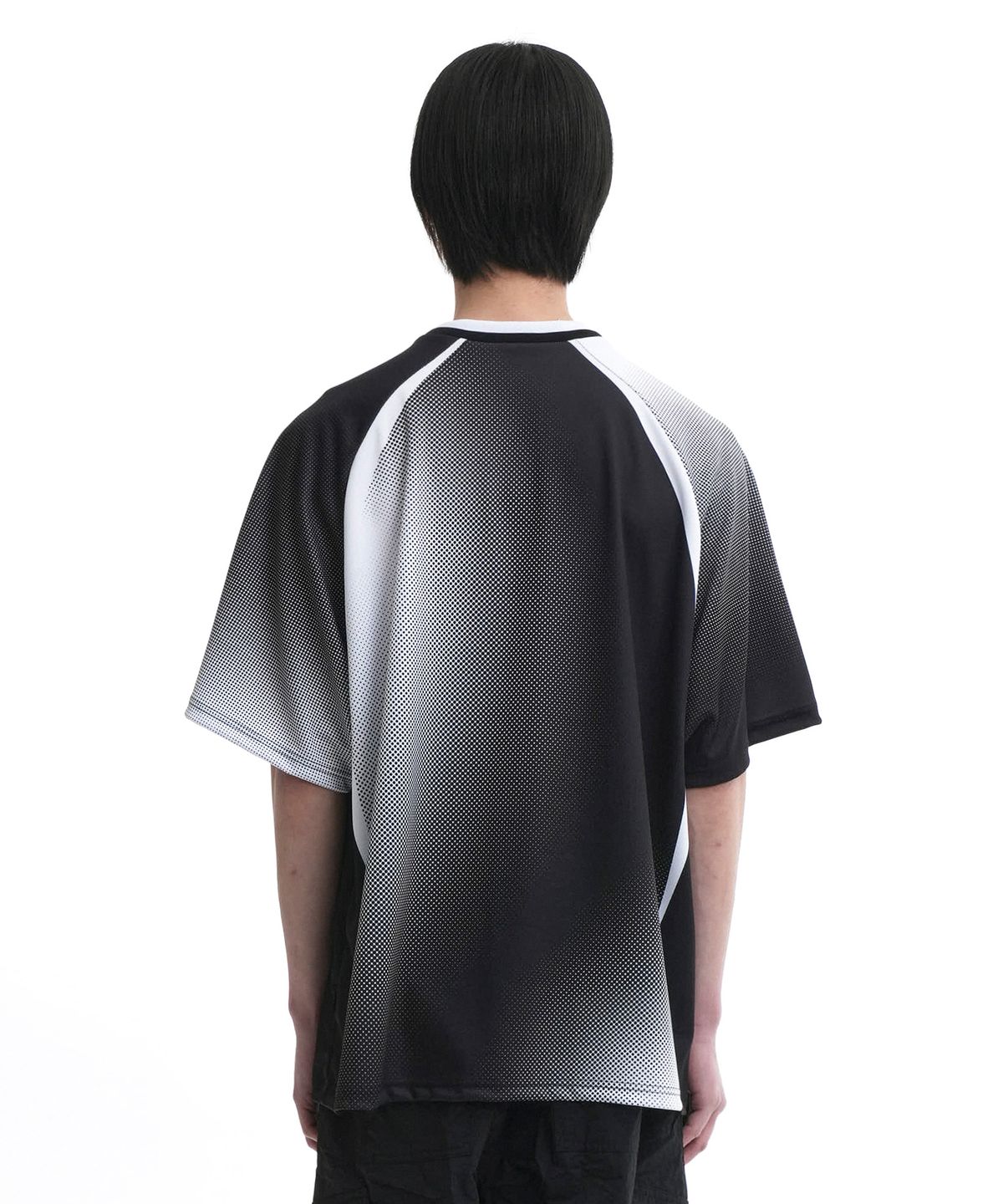 오픈야드(오와이)(OPENYARD(OY)) HALFTONE SPORTS JERSEY T-BLACK