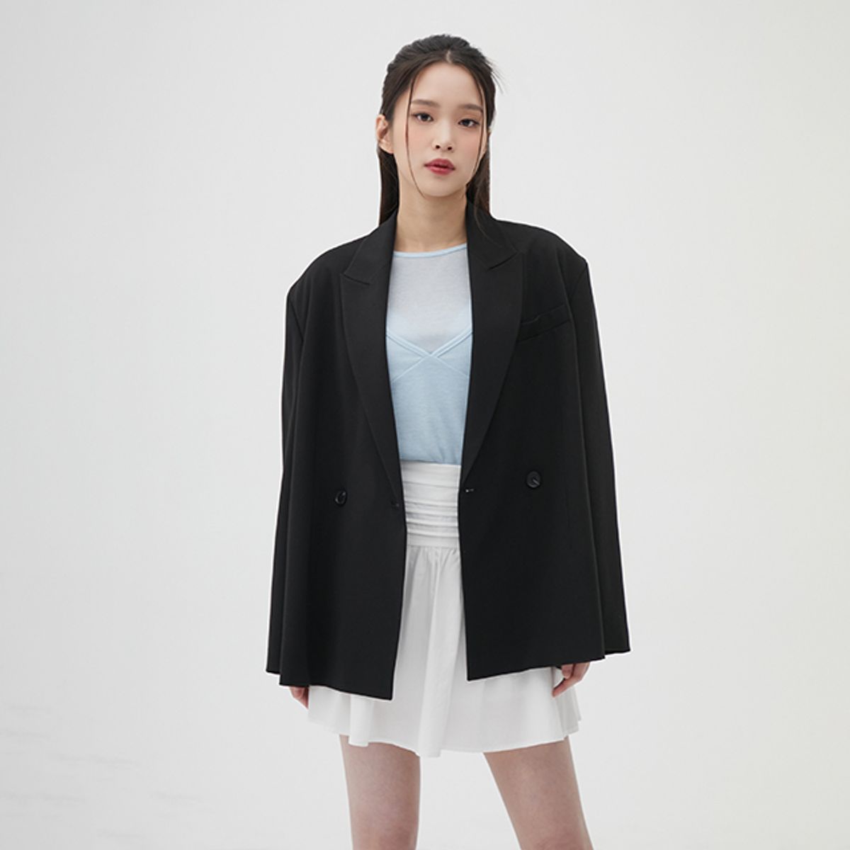 랩(LAP) 오버핏 더블 자켓 AQ1WJ262