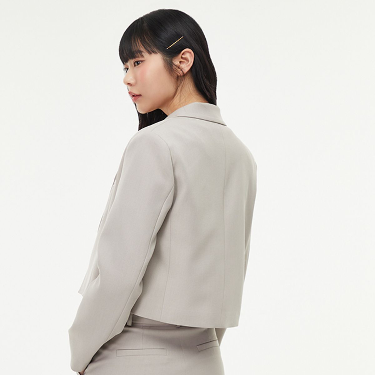 랩(LAP) (SET-아우터)오픈 크랍자켓 AQ1WJ264