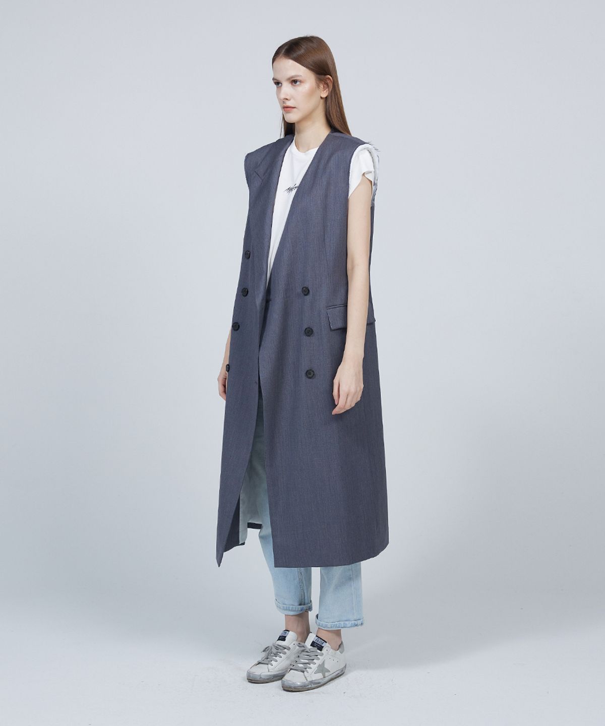 므아므(MMAM) Signature sleeveless long vest