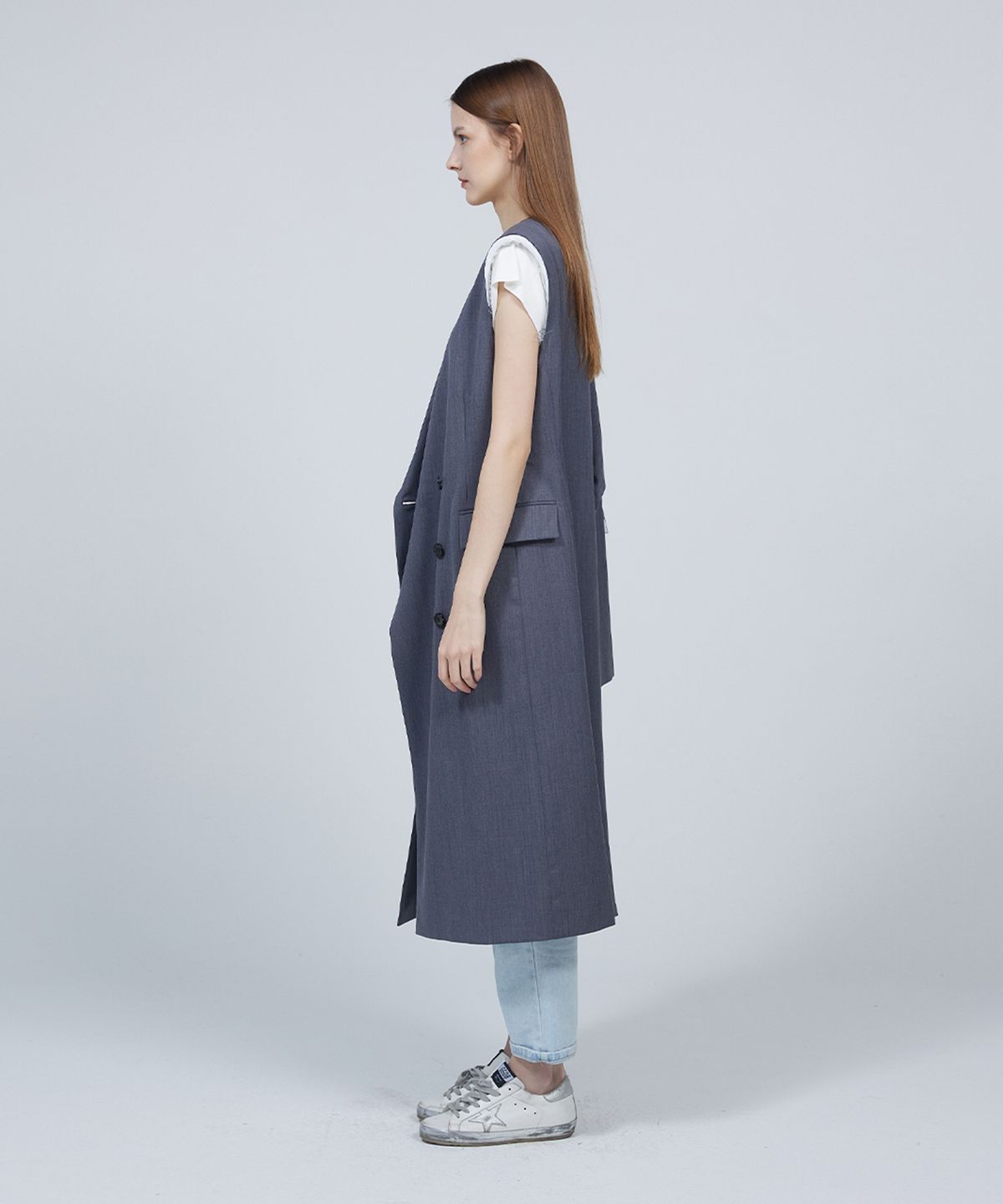 므아므(MMAM) Signature sleeveless long vest