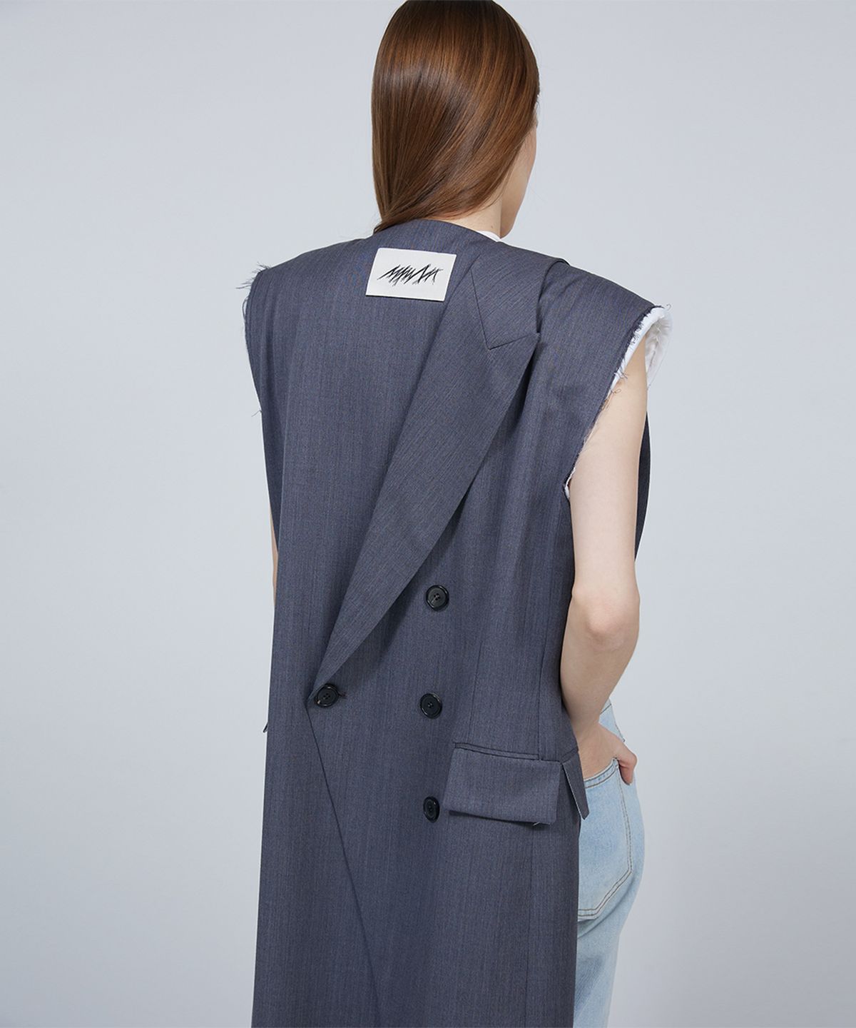 므아므(MMAM) Signature sleeveless long vest