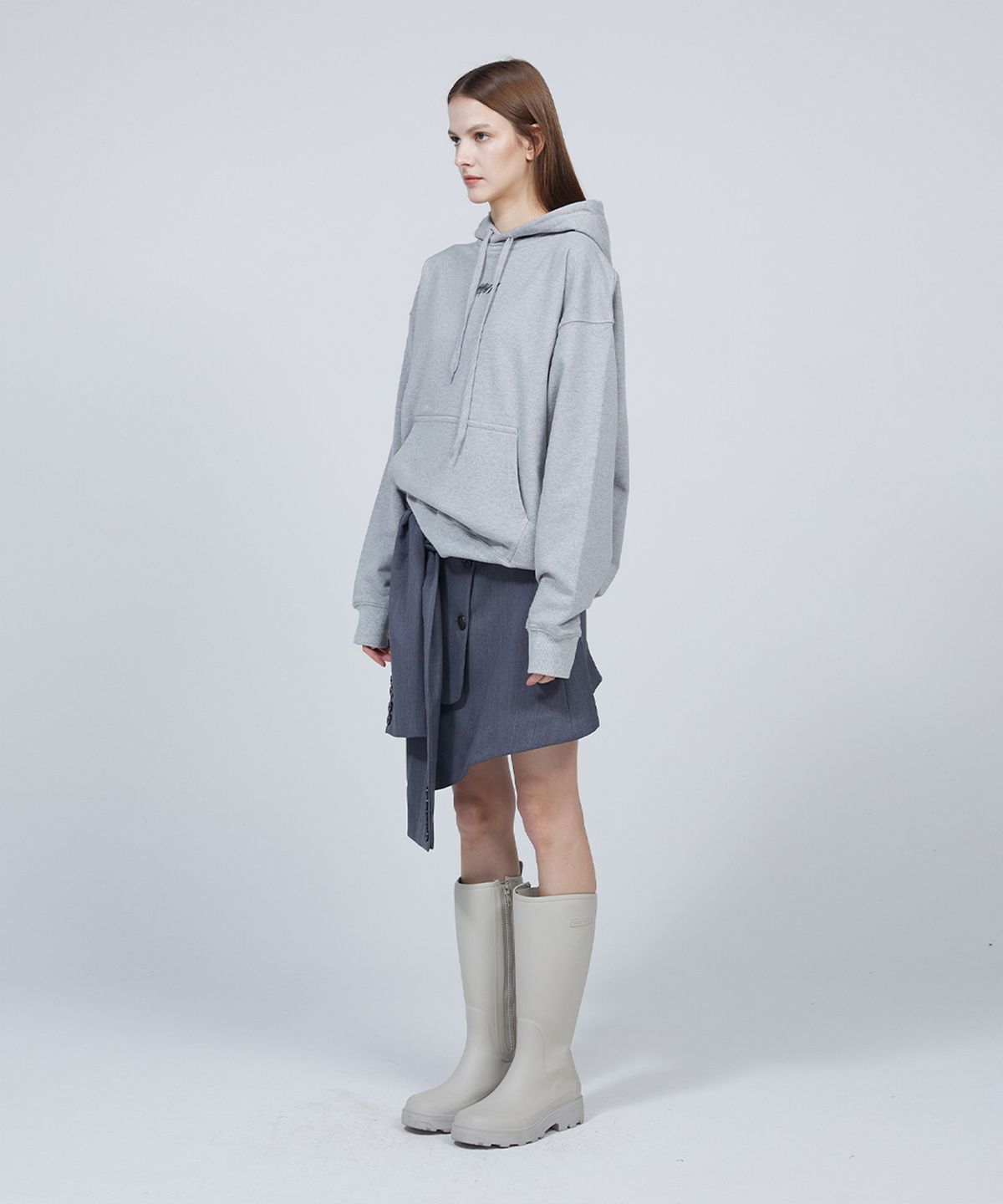 므아므(MMAM) Blazer crop layered cover-up