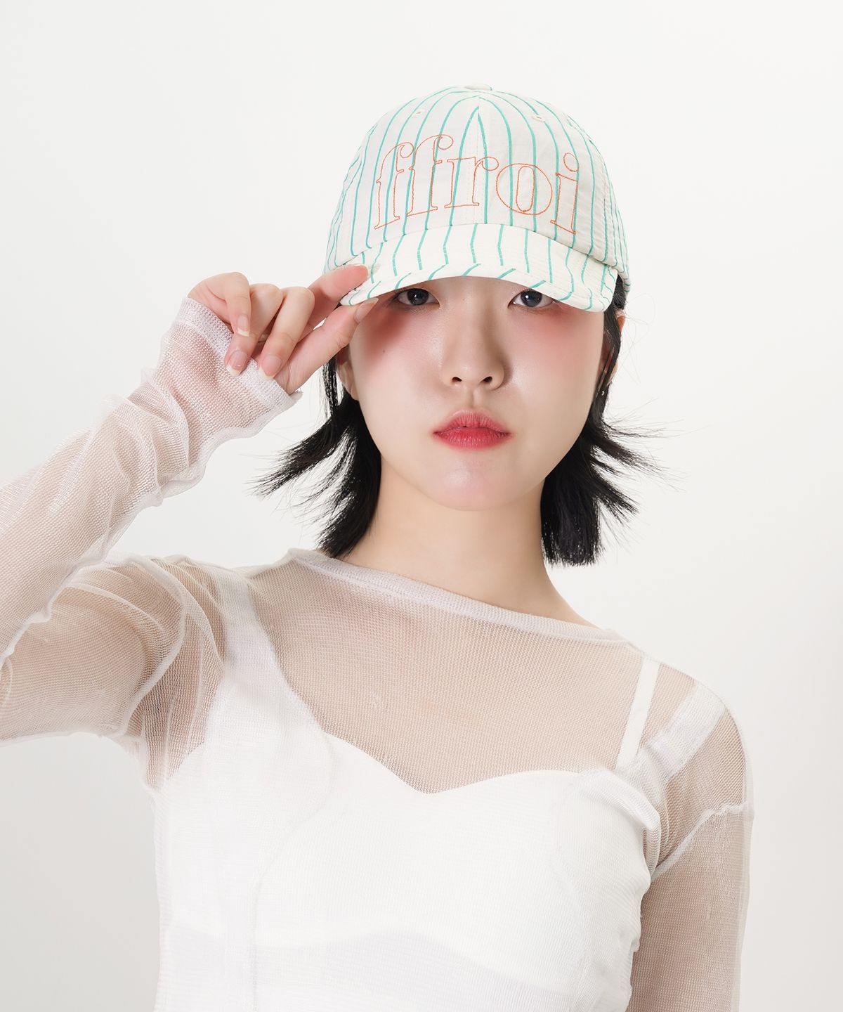프루아(FFROI) 핀스트라이프 볼캡