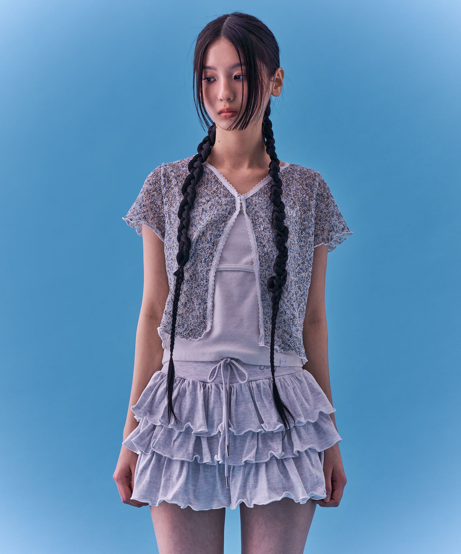 ワンピース NF Puff Sweat Cancan Mini SkirtMELANGEF24QD874 MUSINSA | FANCY CLUB [NF] Puff Sweat Kang Kang Mini Skirt_(