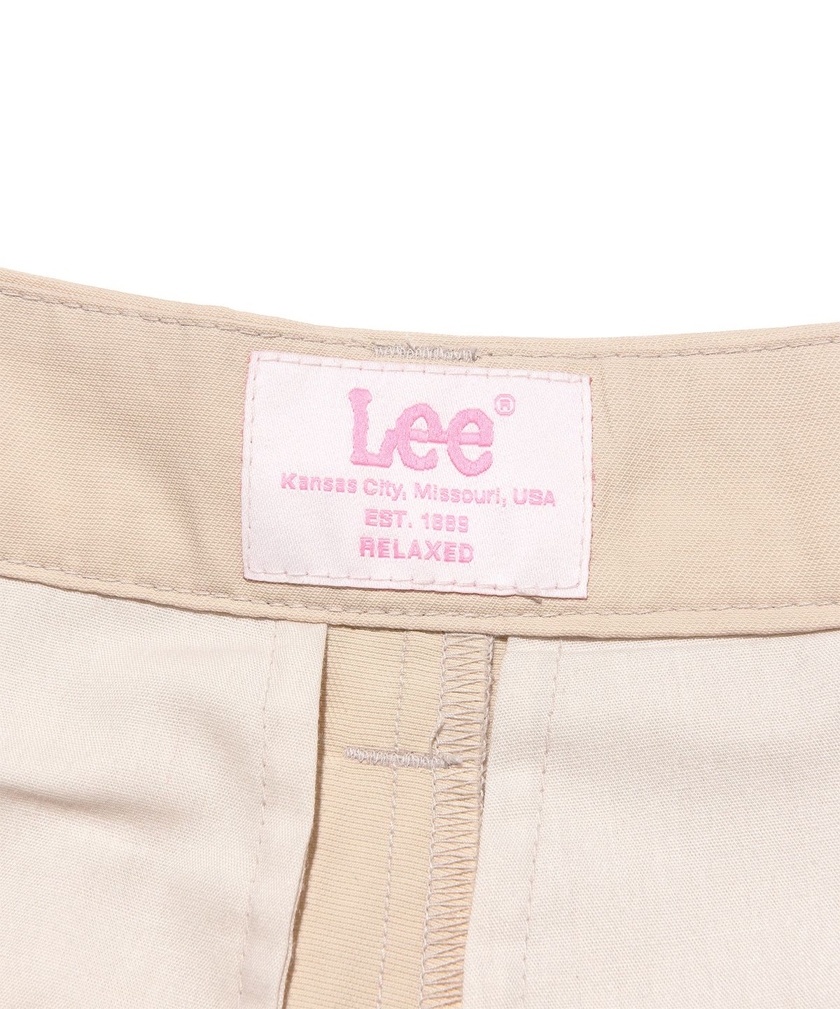 리(LEE) 우먼 라이트 코튼 버뮤다 쇼츠 베이지