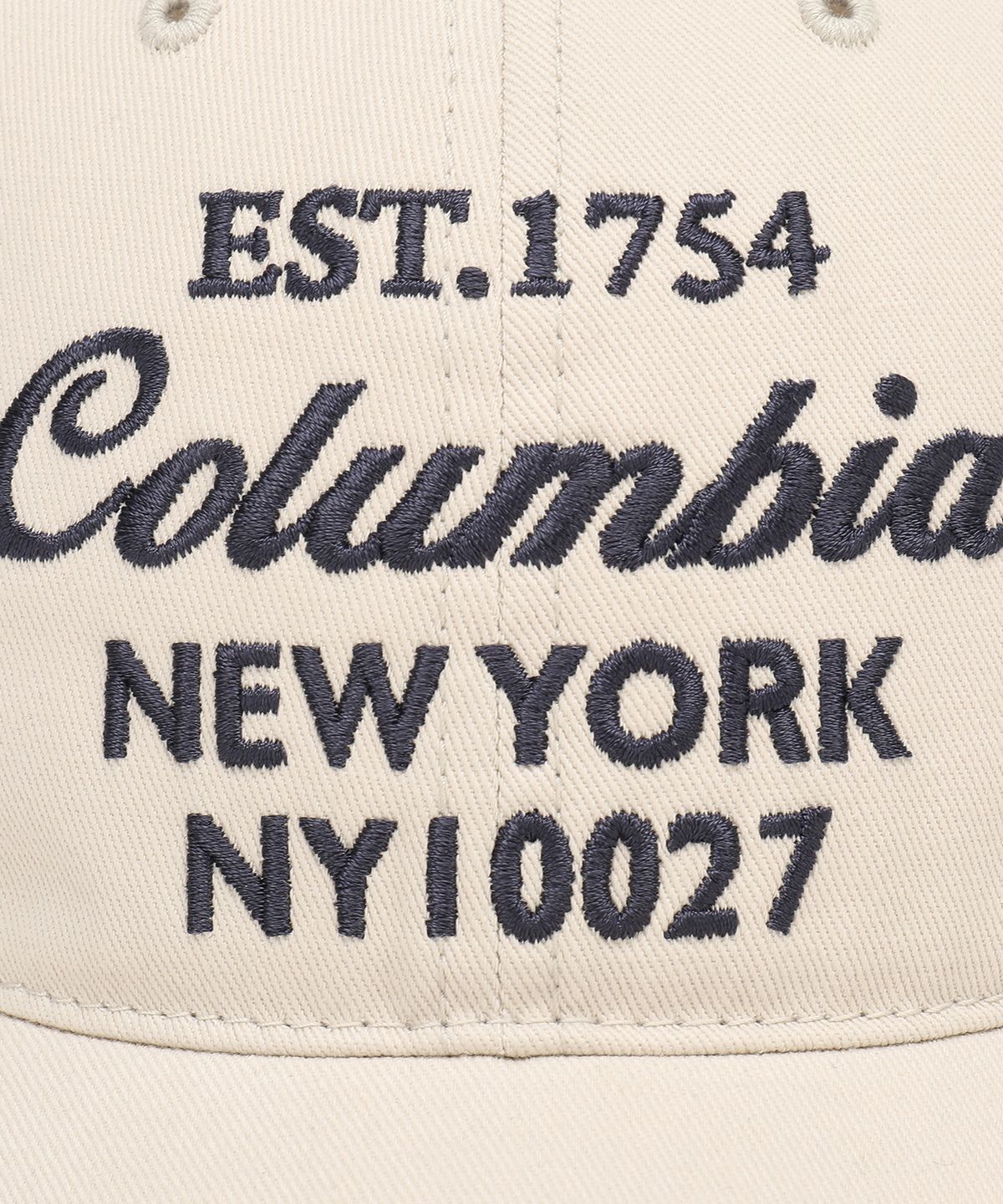 컬럼비아 유니버시티(COLUMBIA UNIVERSITY) OVERSIZE LOGO COTTON BALL CAP 그레이지