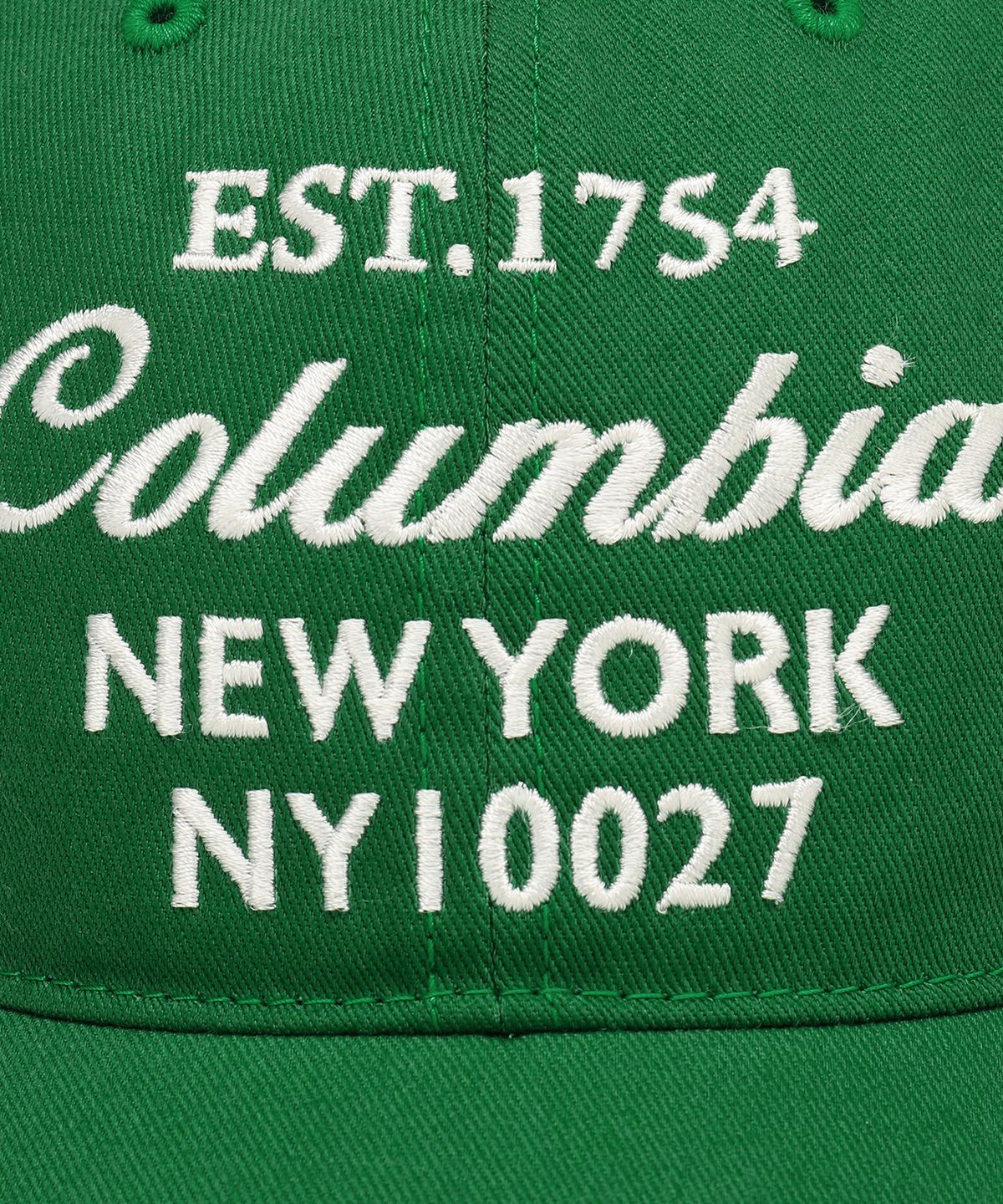 컬럼비아 유니버시티(COLUMBIA UNIVERSITY) OVERSIZE LOGO COTTON BALL CAP 그린